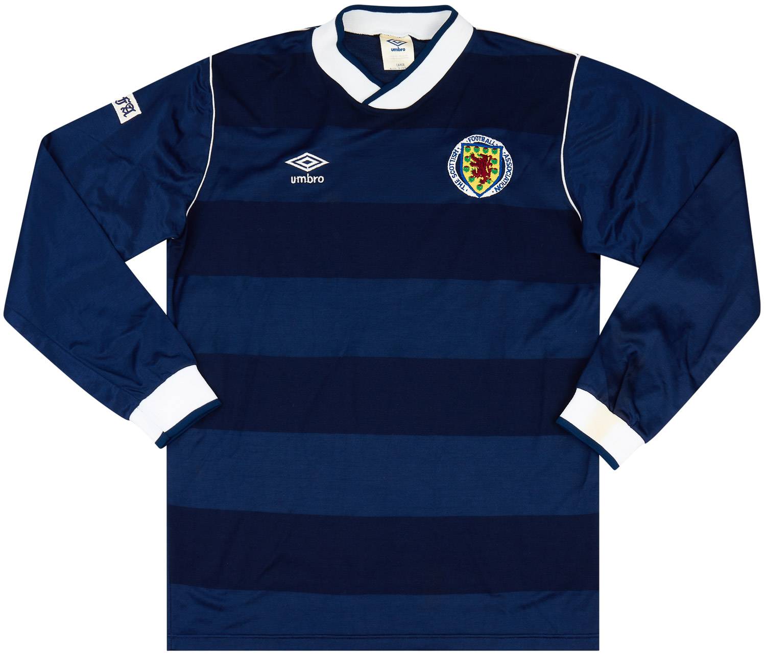 1986 Scotland Match Worn Home L/S Shirt #5 (McLeish)