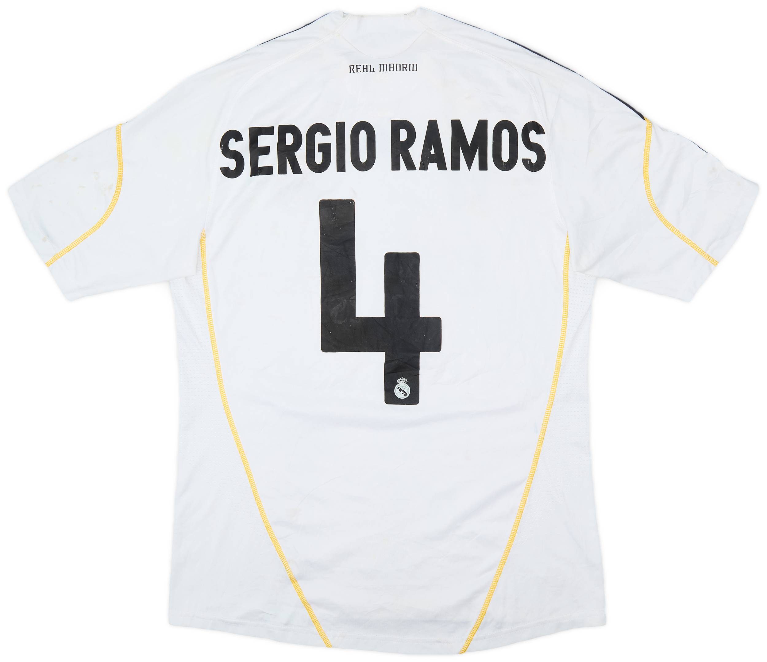2009-10 Real Madrid Home Shirt Sergio Ramos #4 - 4/10 - (M)