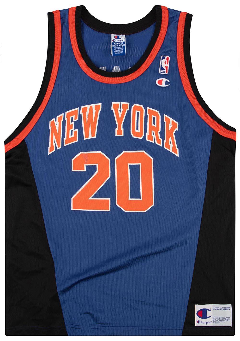1997 01 New York Knicks Houston 20 Champion Jersey Away M