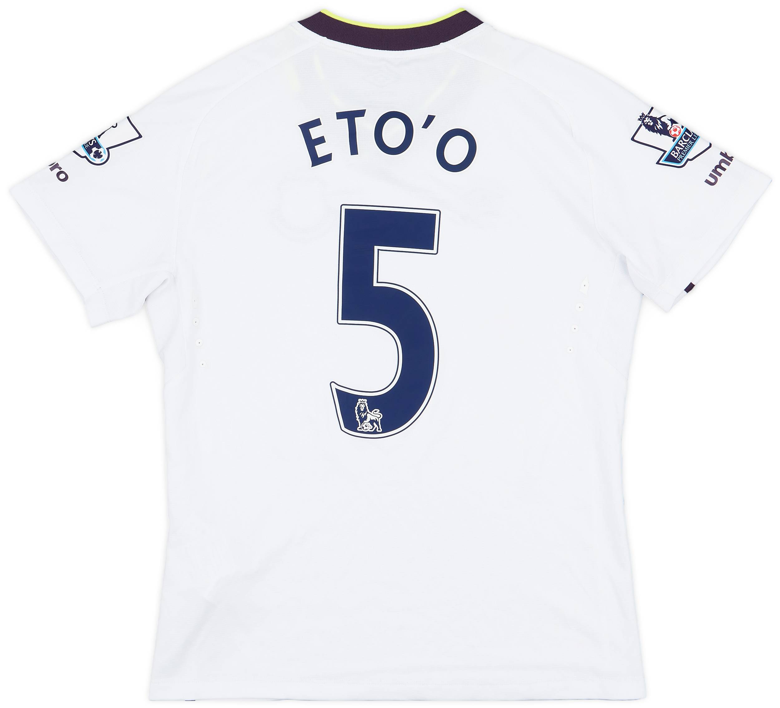 2014-15 Everton Third Shirt Eto'o #5 - 9/10 - (XL.Boys)