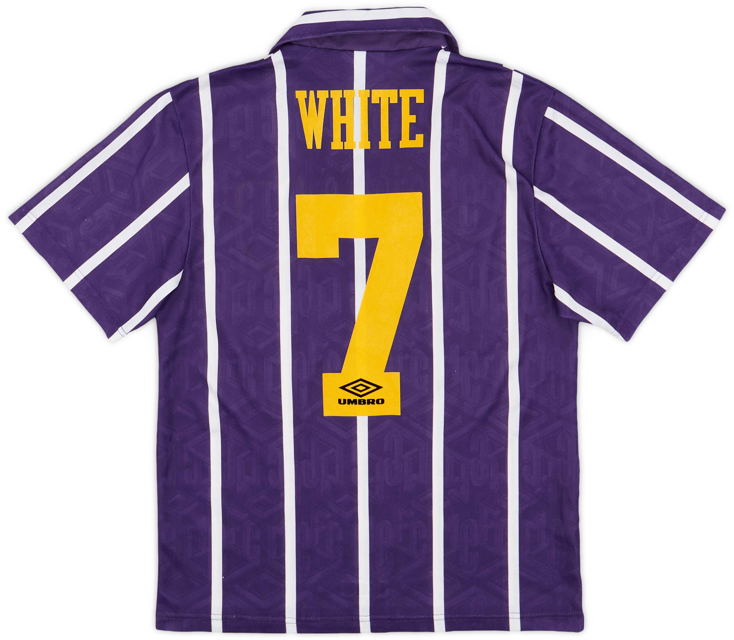 1993-94 Manchester City Away Shirt White #7 - 8/10 - (S)