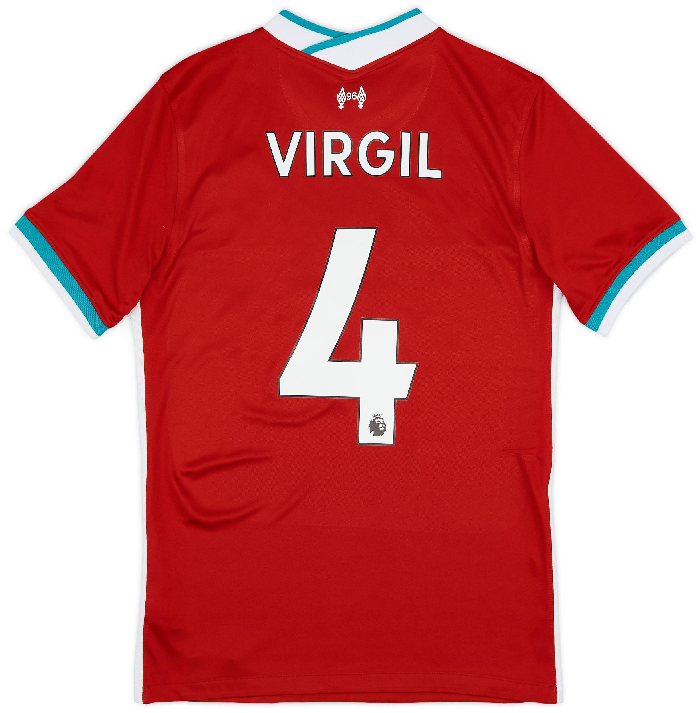 2020-21 Liverpool Home Shirt Virgil #4 - 8/10 - (S)