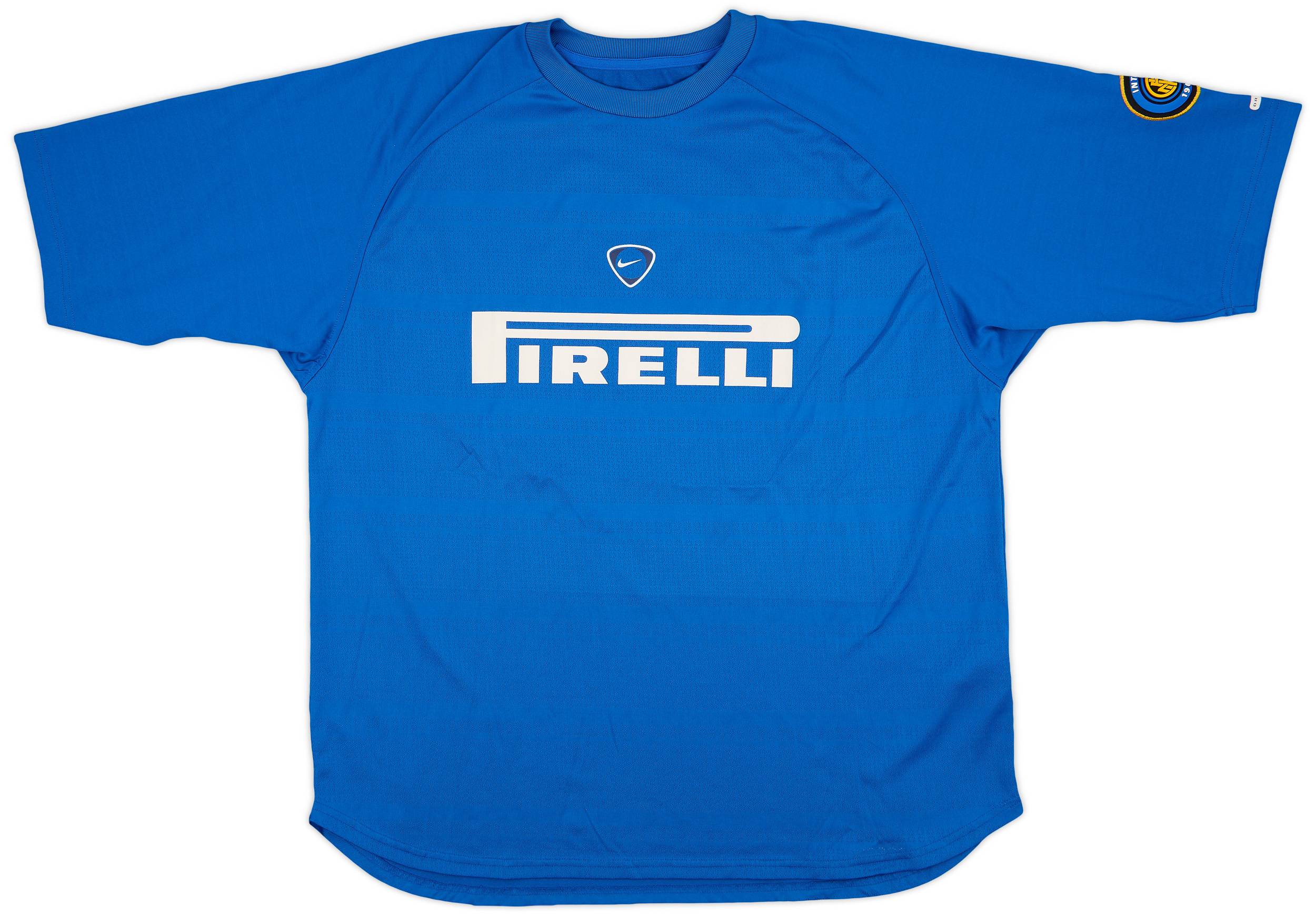 デパート 送料無料 2001-02 Inter (XL) - 8/10 - Shirt Training Nike Milan トップス