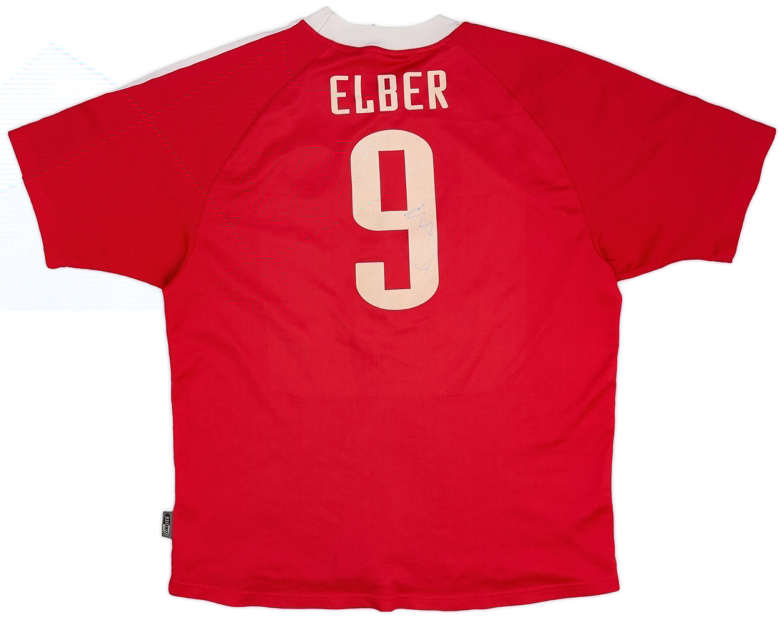 2000-01 Bayern Munich Signed CL Home Shirt Elber #9 - 6/10 - (L)