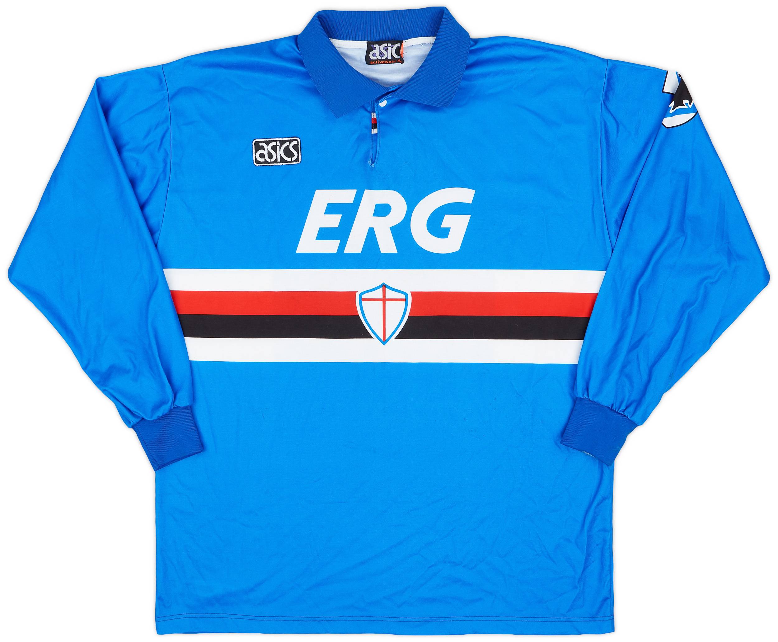 1992-93 Sampdoria Match Worn Home L/S Shirt #11 (Bonetti)