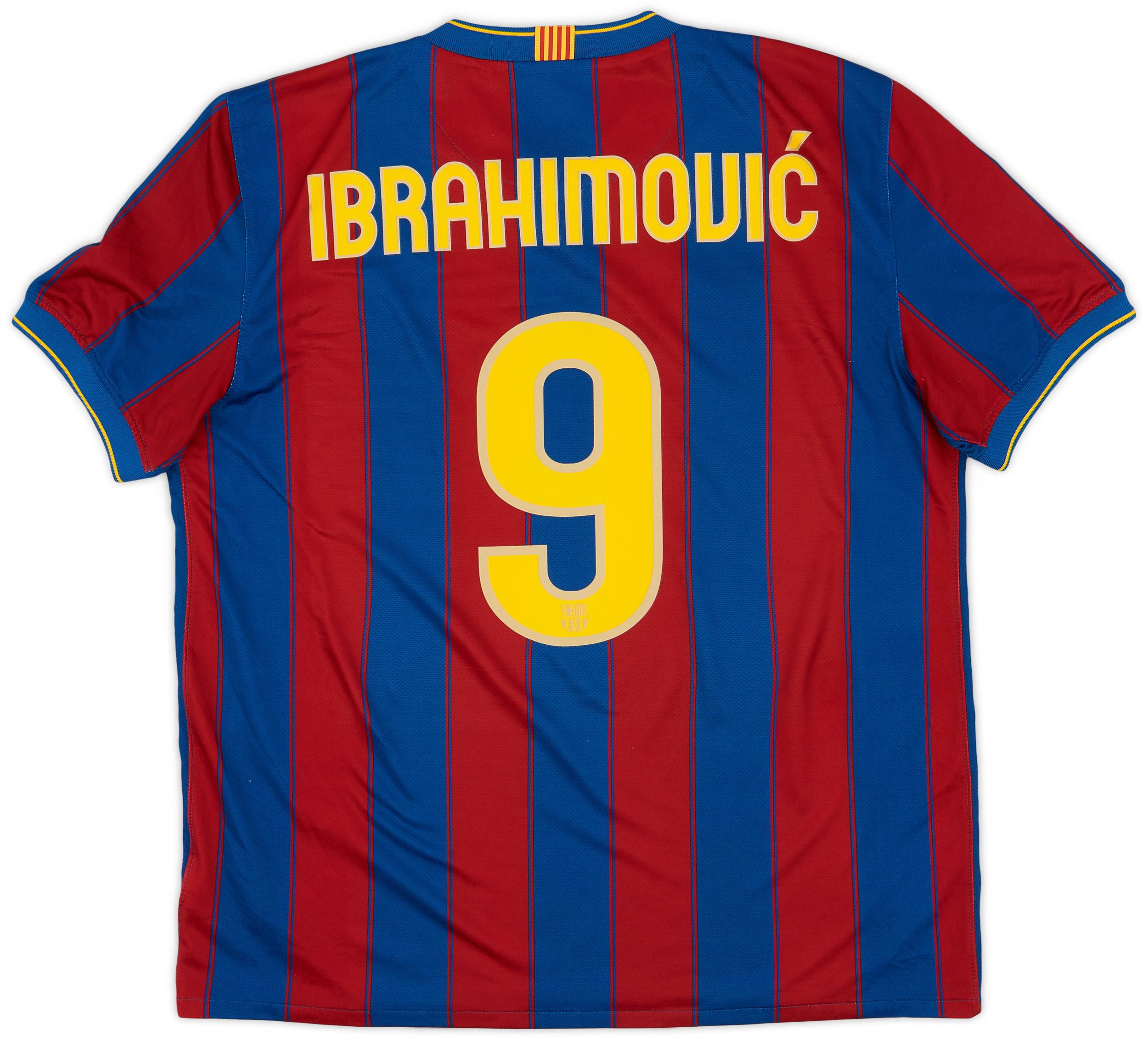 【国内即発送】 #9 Ibrahimovic Shirt Home Barcelona 2009-10 - (XL) - 9/10 ウェア