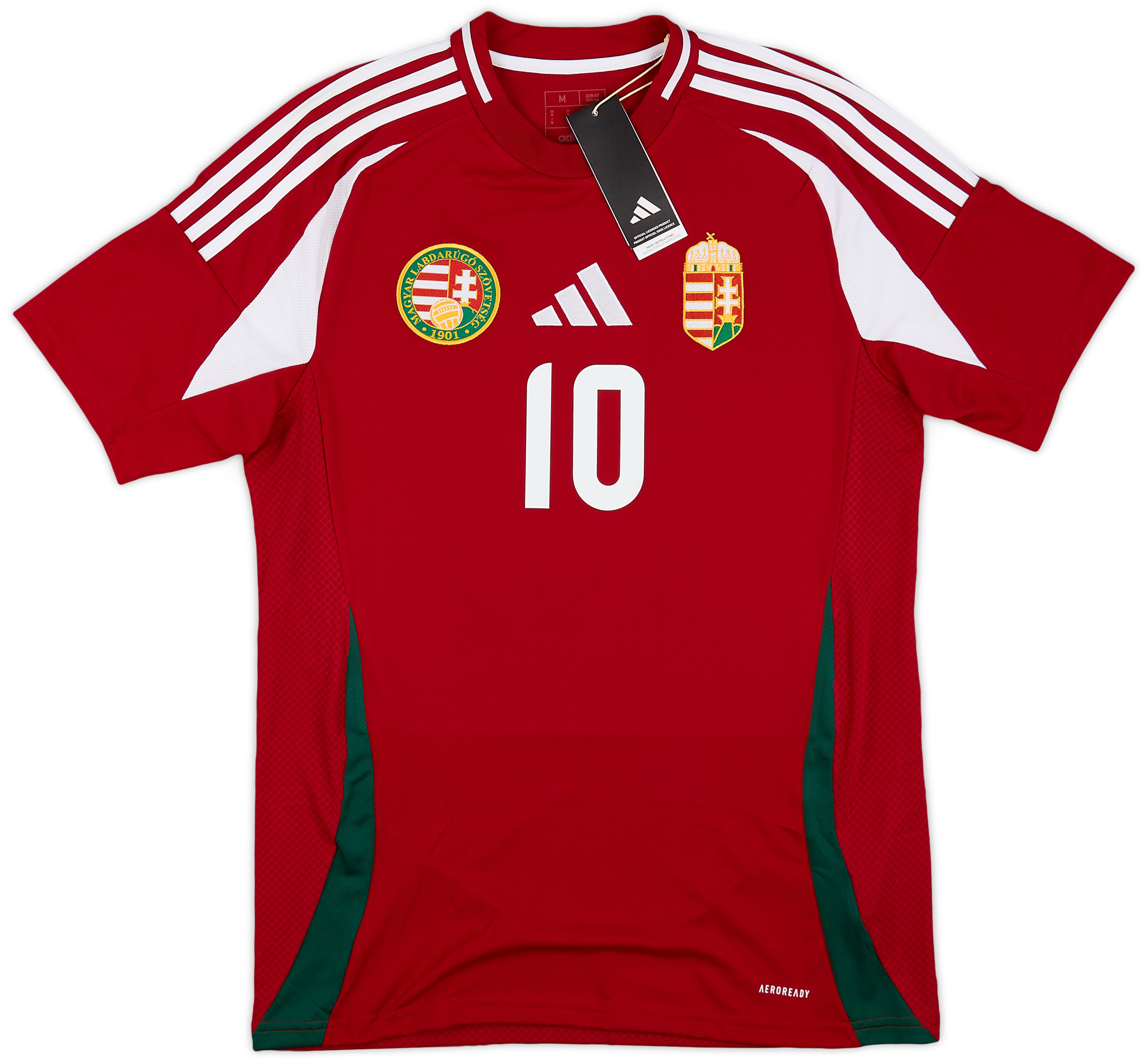 adidas ハンガリー代表 サッカーシャツ SZOBOSZLAI 10 adidas Hungary Away Szoboszlai 10 Jersey 2024-2025 (Official