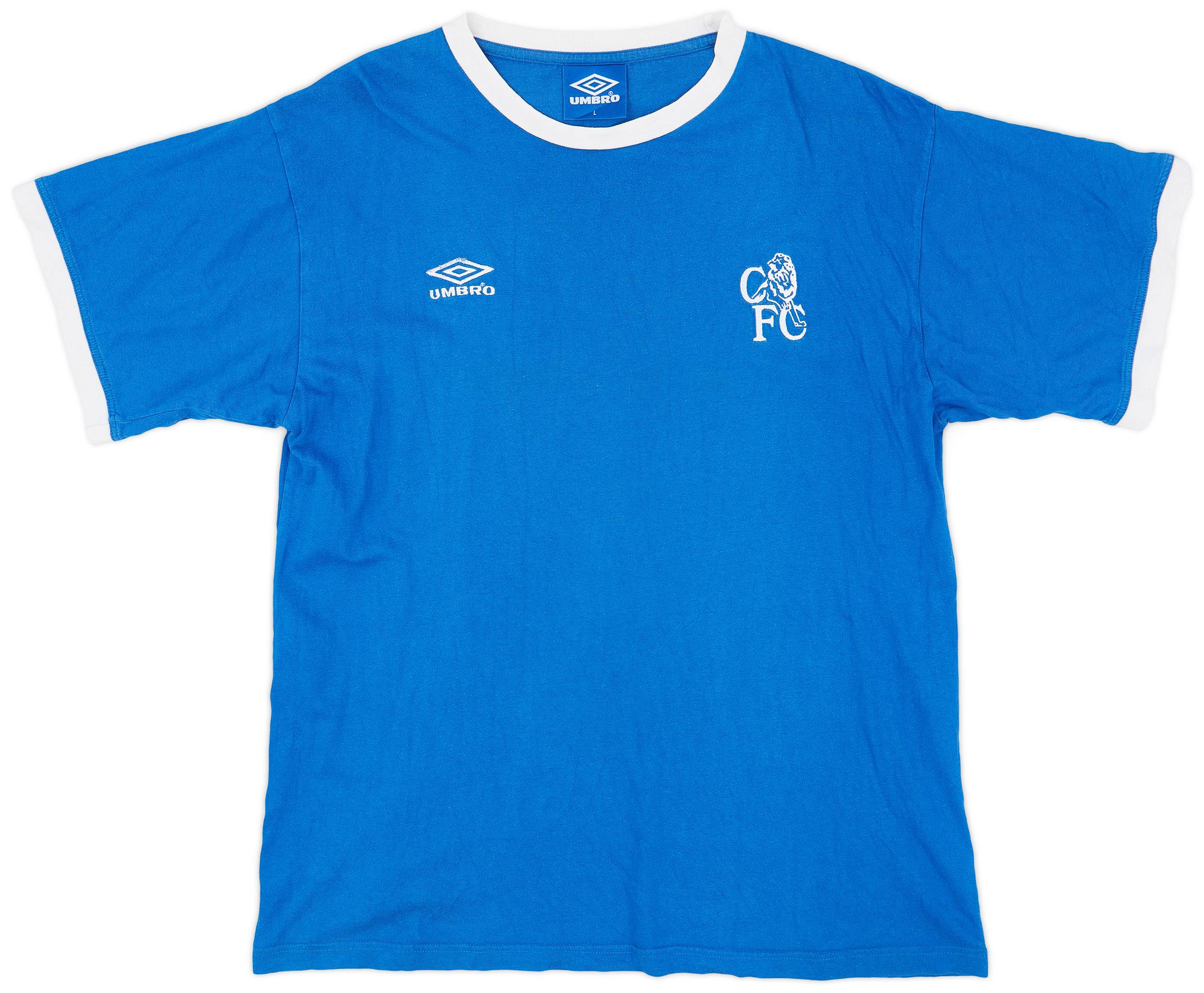 1999-01 Chelsea Umbro Cotton Training Shirt - 8/10 - (L)