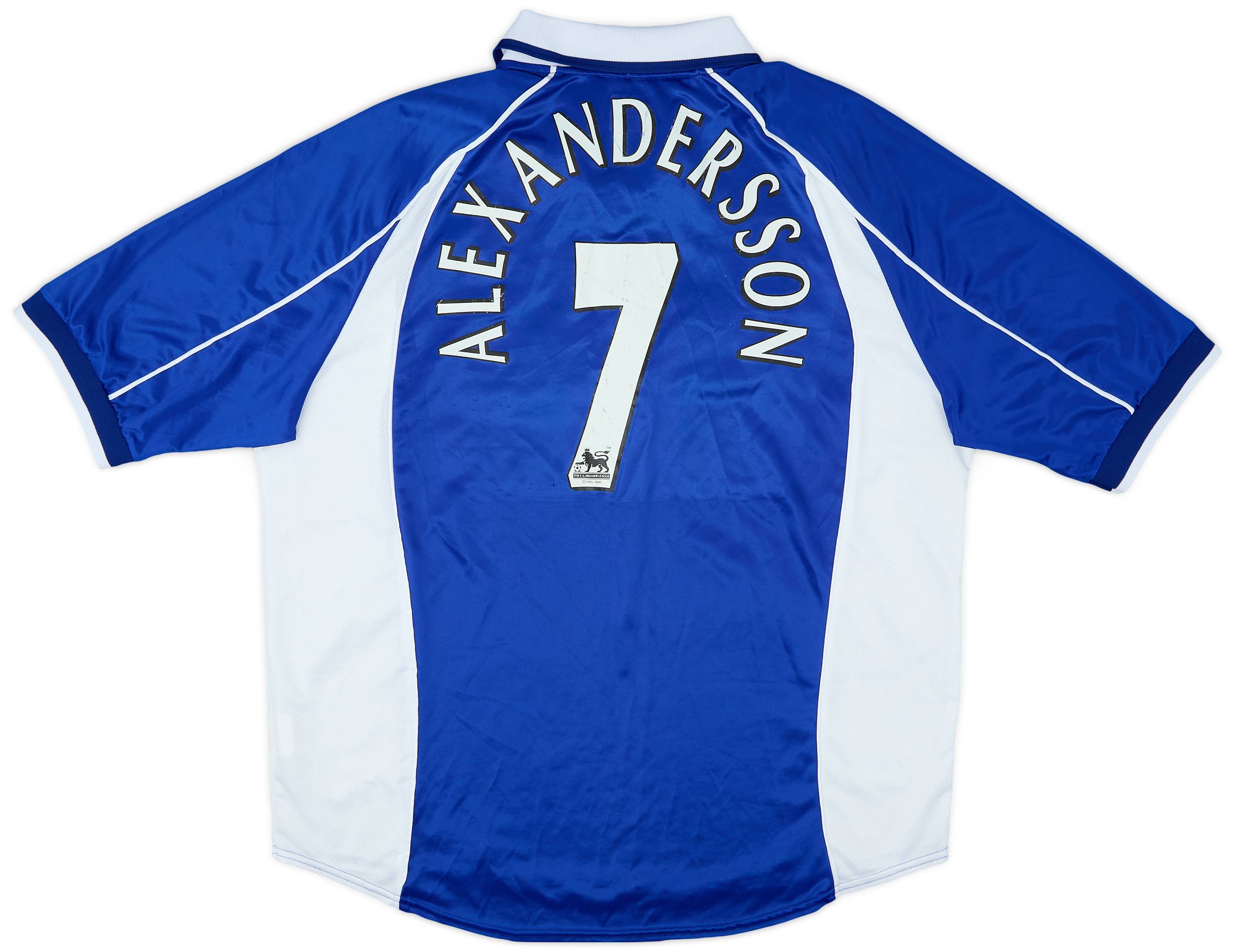 Everton 2000～2002 ユニフォーム エヴァートン エバートン 2000-02 Everton Home Shirt Alexandersson #7 - 6/10 - (XL)