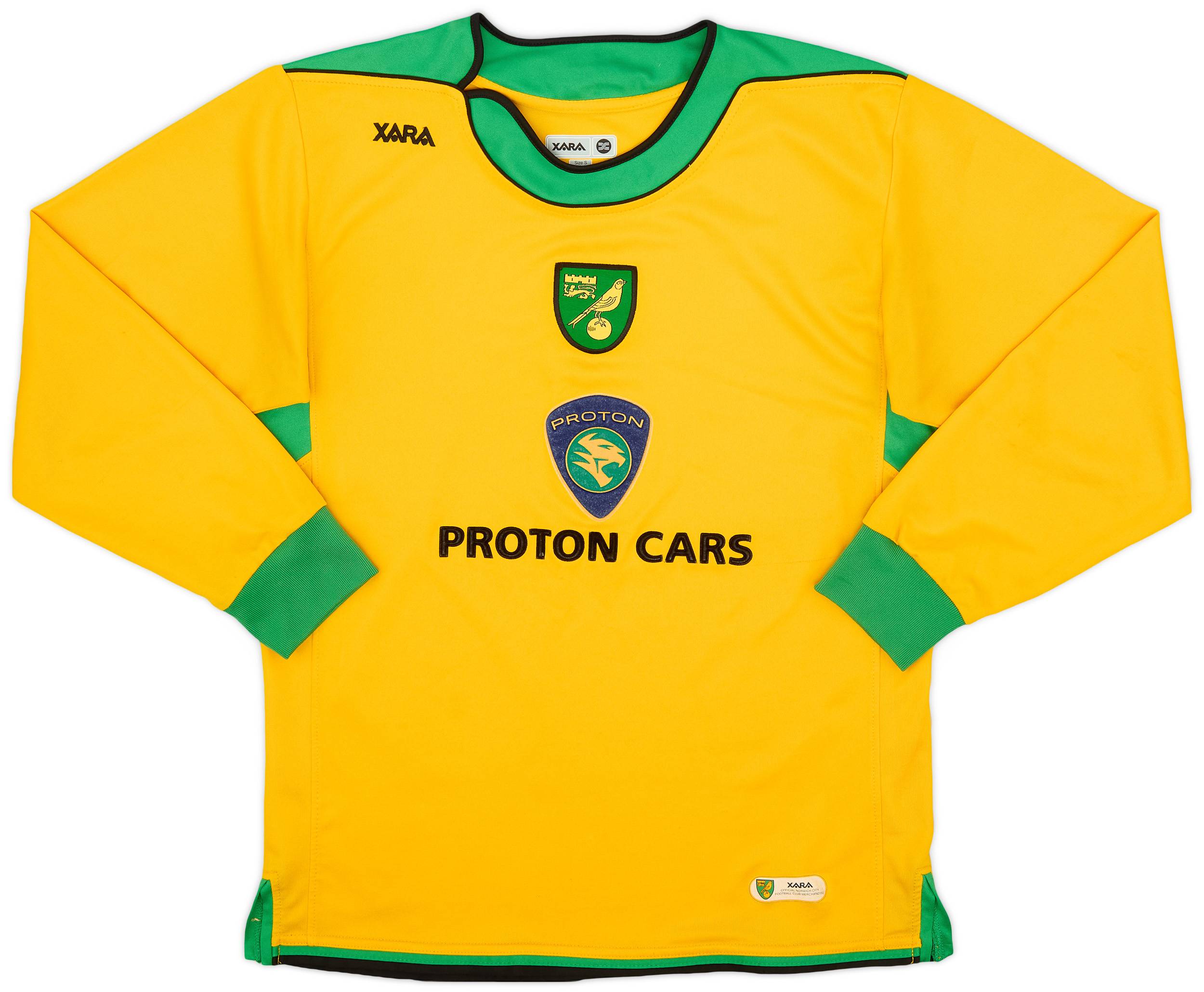 2005-06 Norwich Home L/S Shirt - 8/10 - (S)