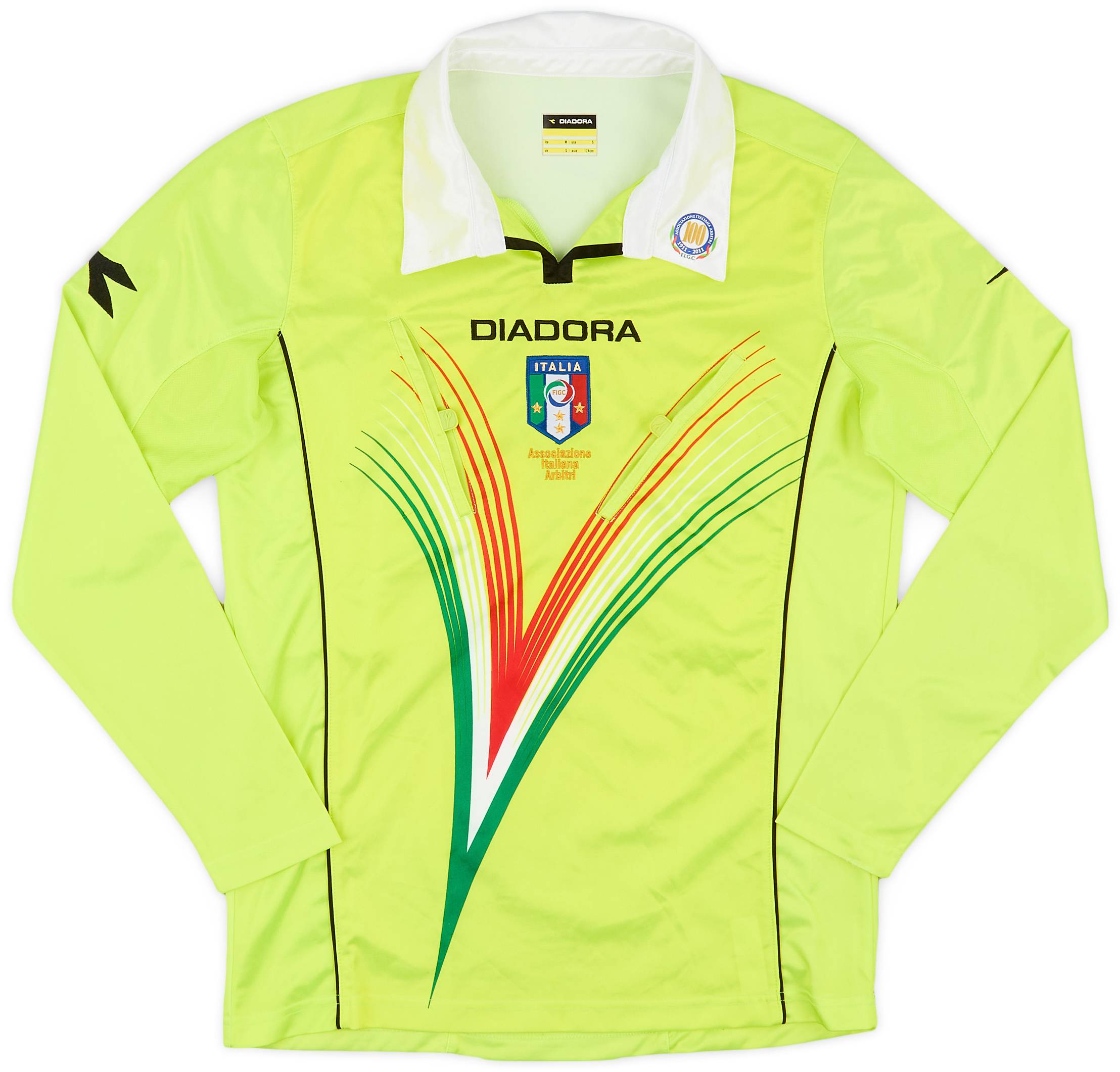 2011-12 Italy Diadora Centenary Referee L/S Shirt - 8/10 - (S)