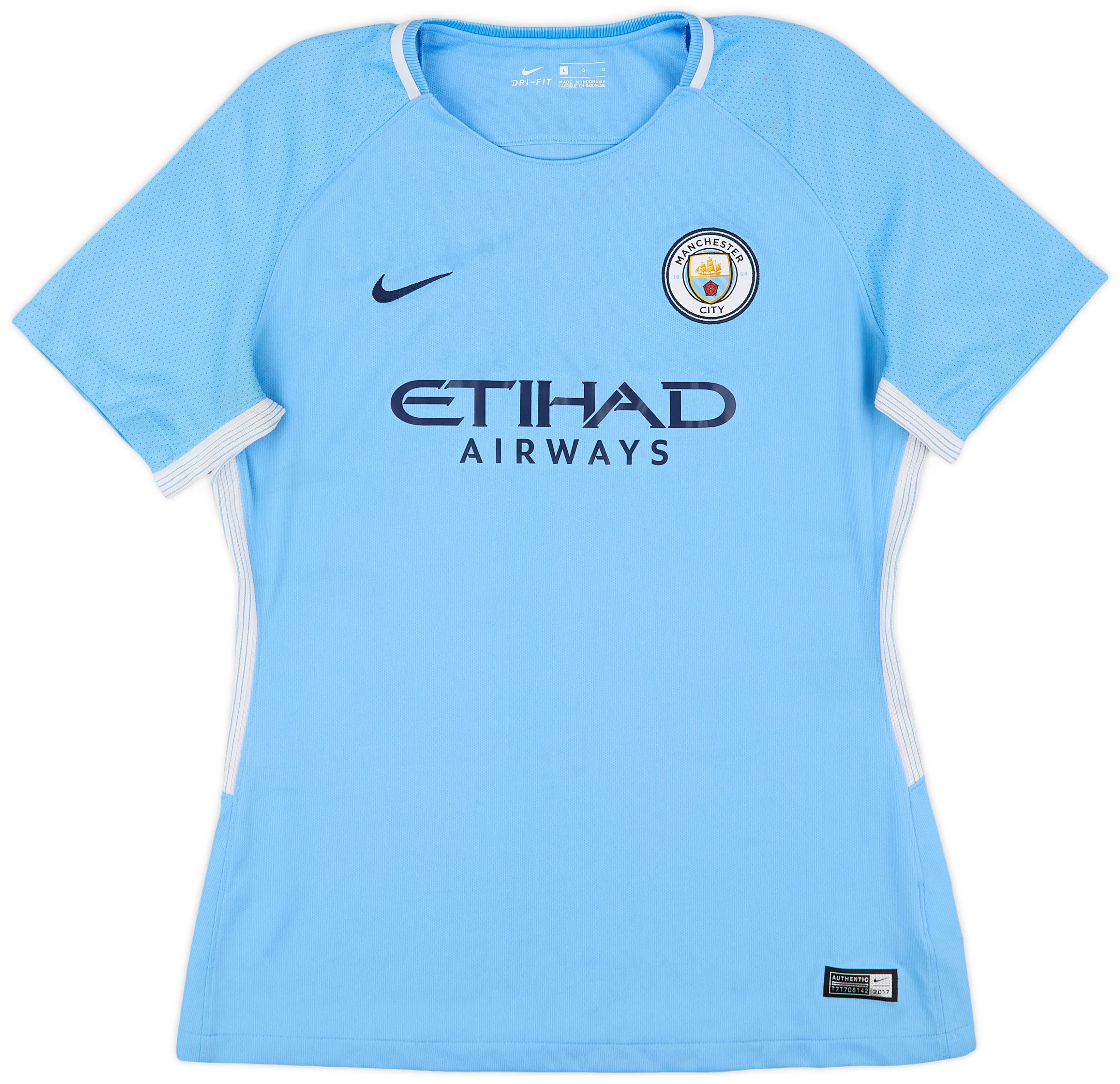 2017-18 Manchester City Home Shirt - 7/10 - (Women's L)