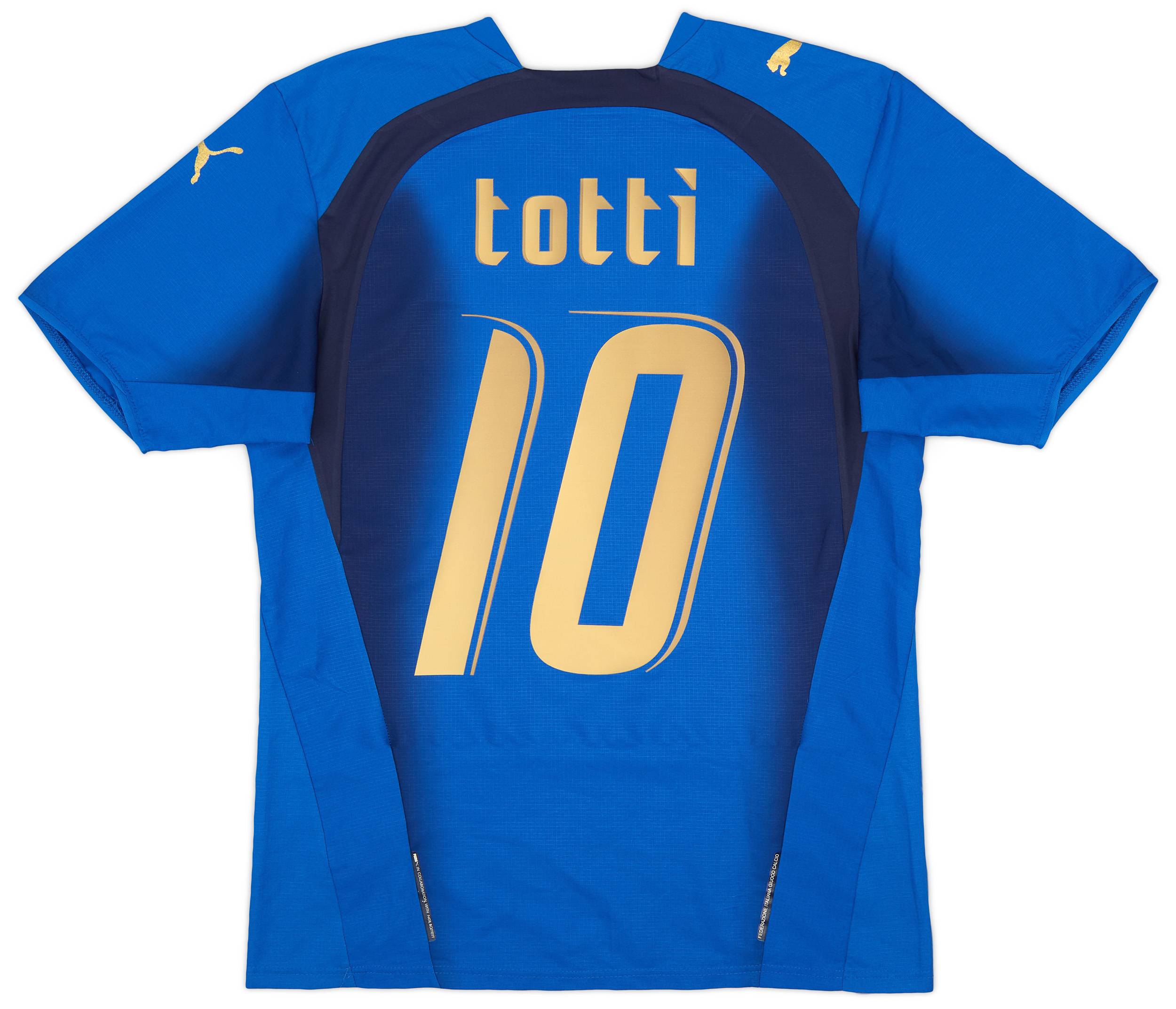 2006 Italy Home Shirt Totti #10 - 6/10 - (S)