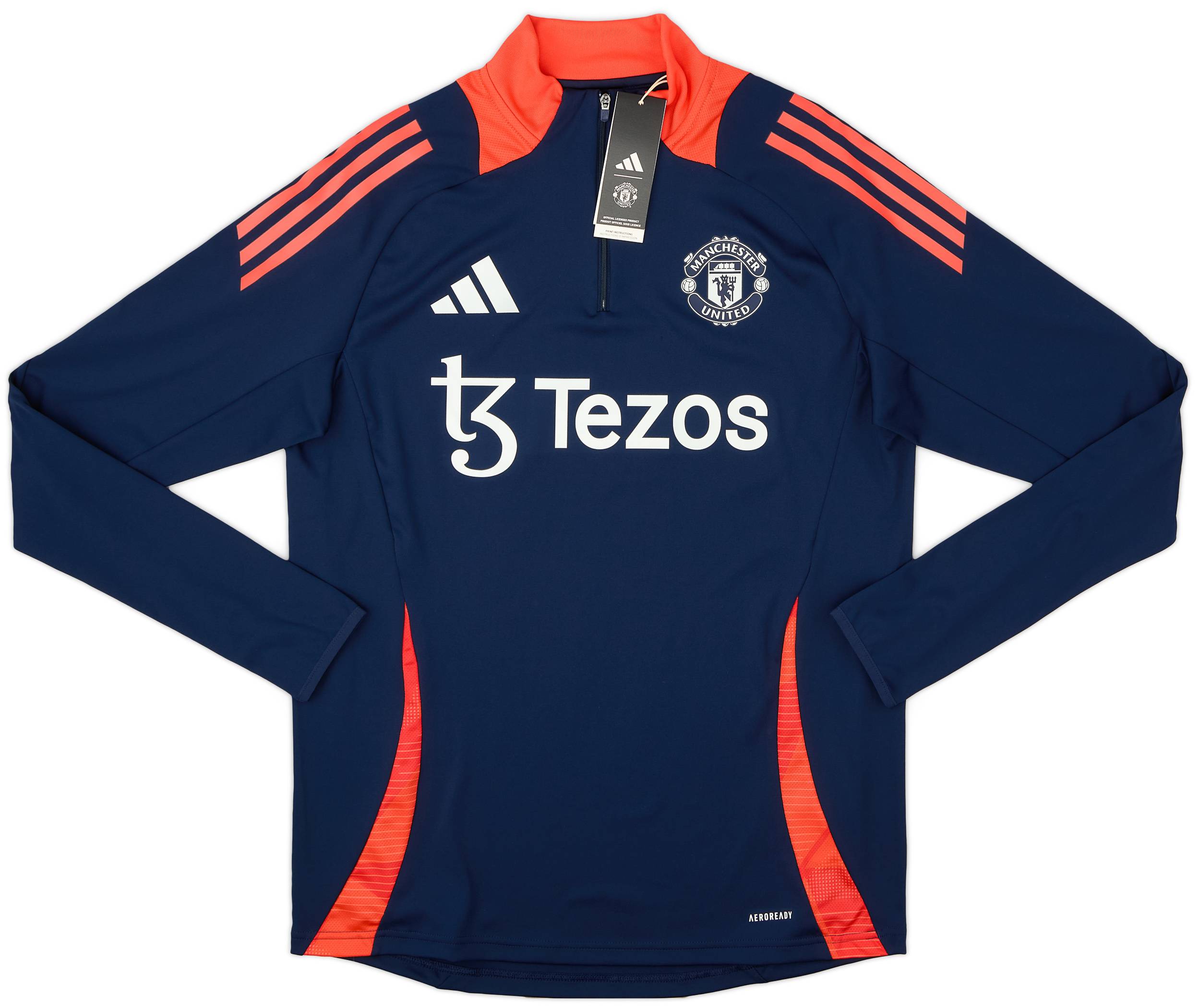 2024-25 Manchester United adidas 1/4 Zip Training Top