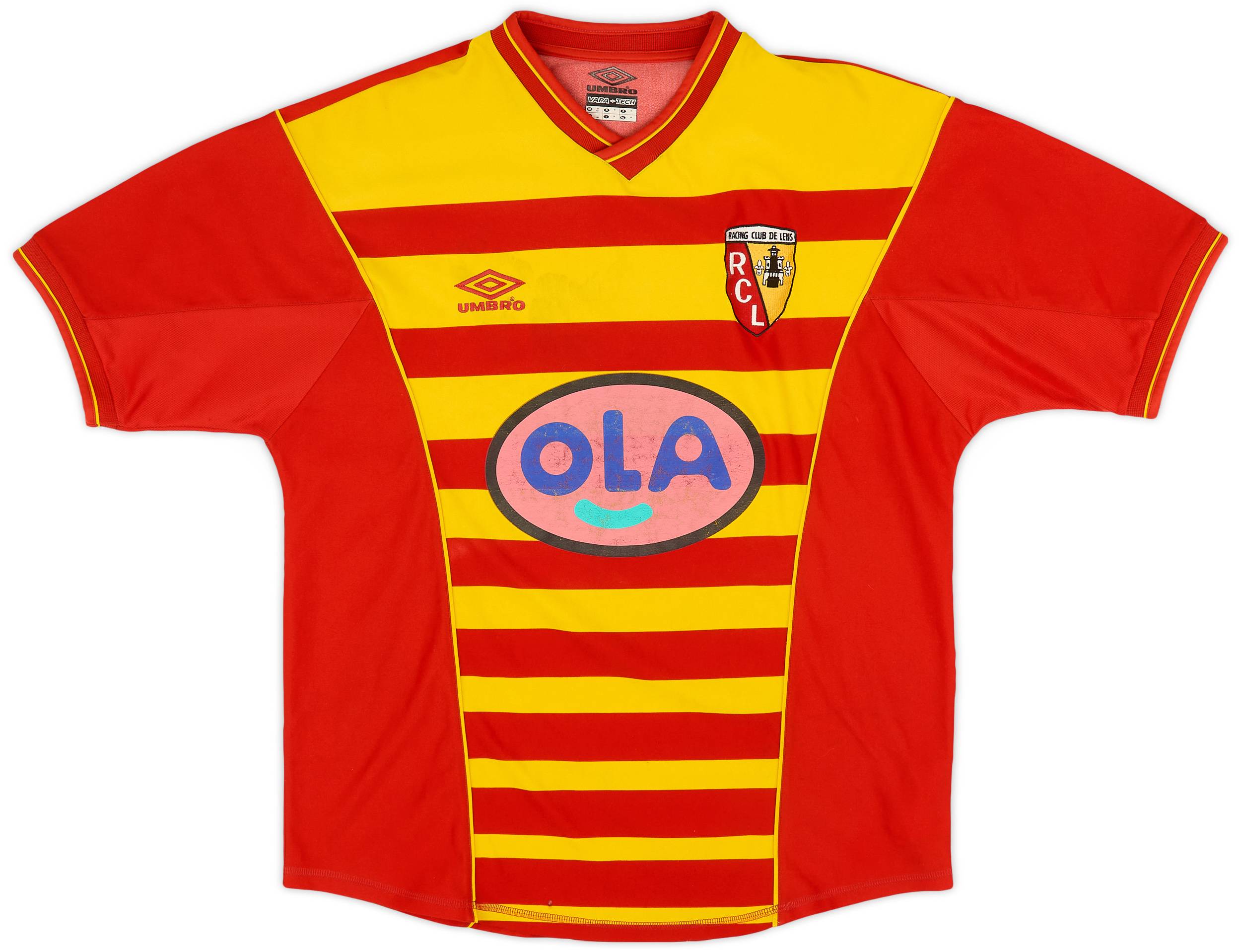 2000-01 Lens Signed Home Shirt - 4/10 - (M)