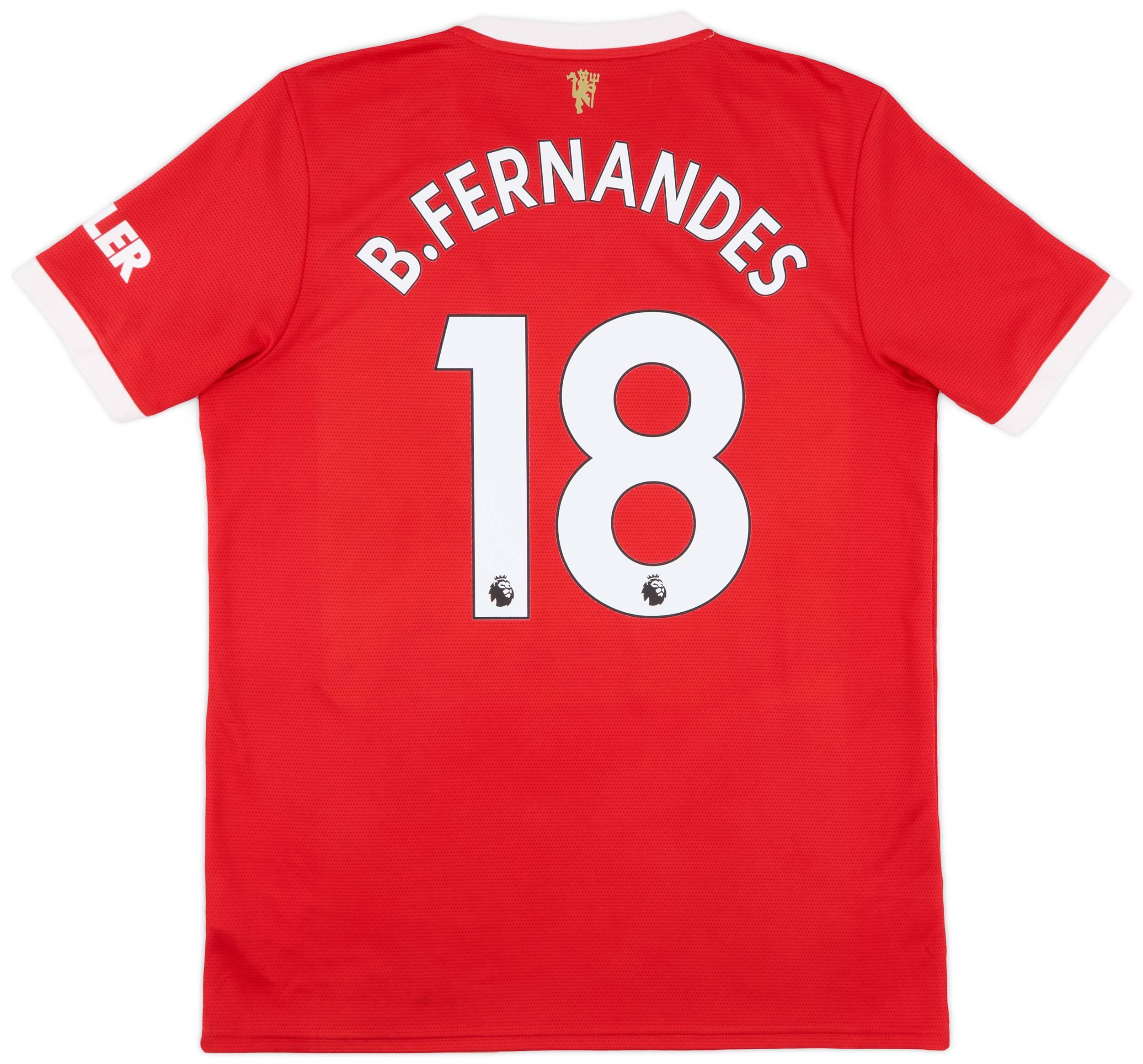 2021-22 Manchester United Home Shirt B.Fernandes #18 - 9/10 - (L)