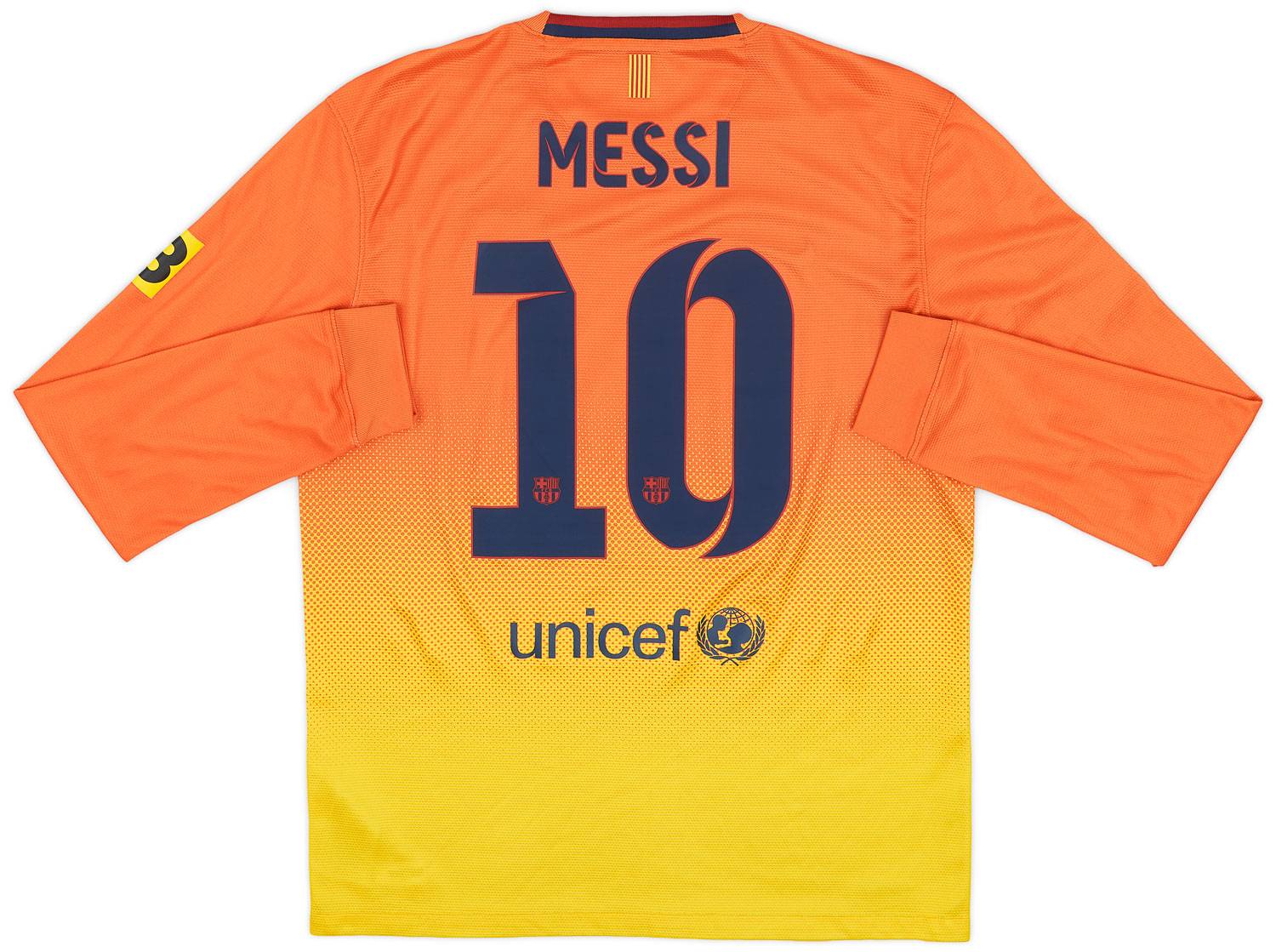2012-13 Barcelona Away L/S Shirt Messi #10 - 7/10 - (M)