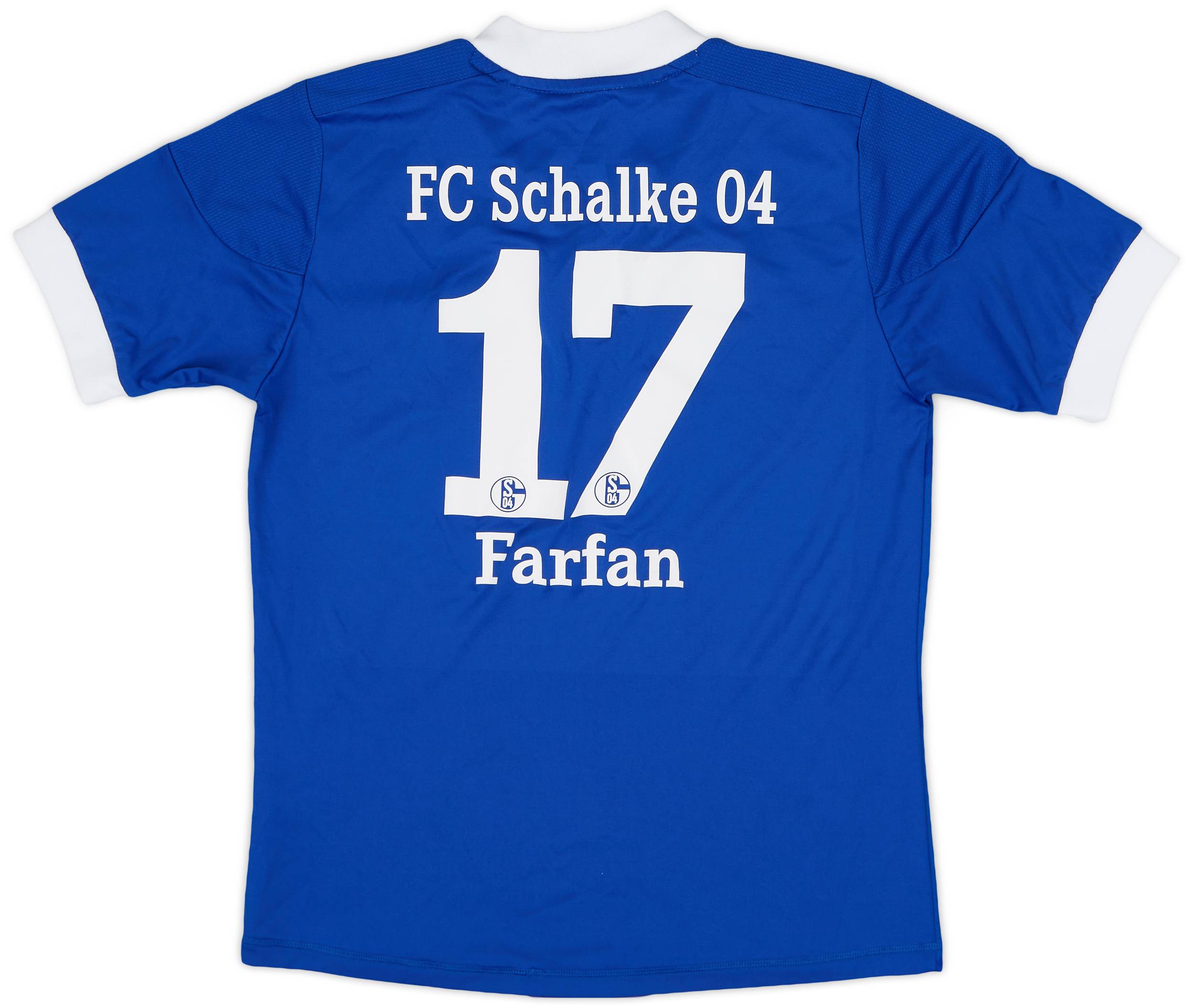 2012-14 Schalke Home Shirt Farfan #17 - 7/10 - (M.Boys)