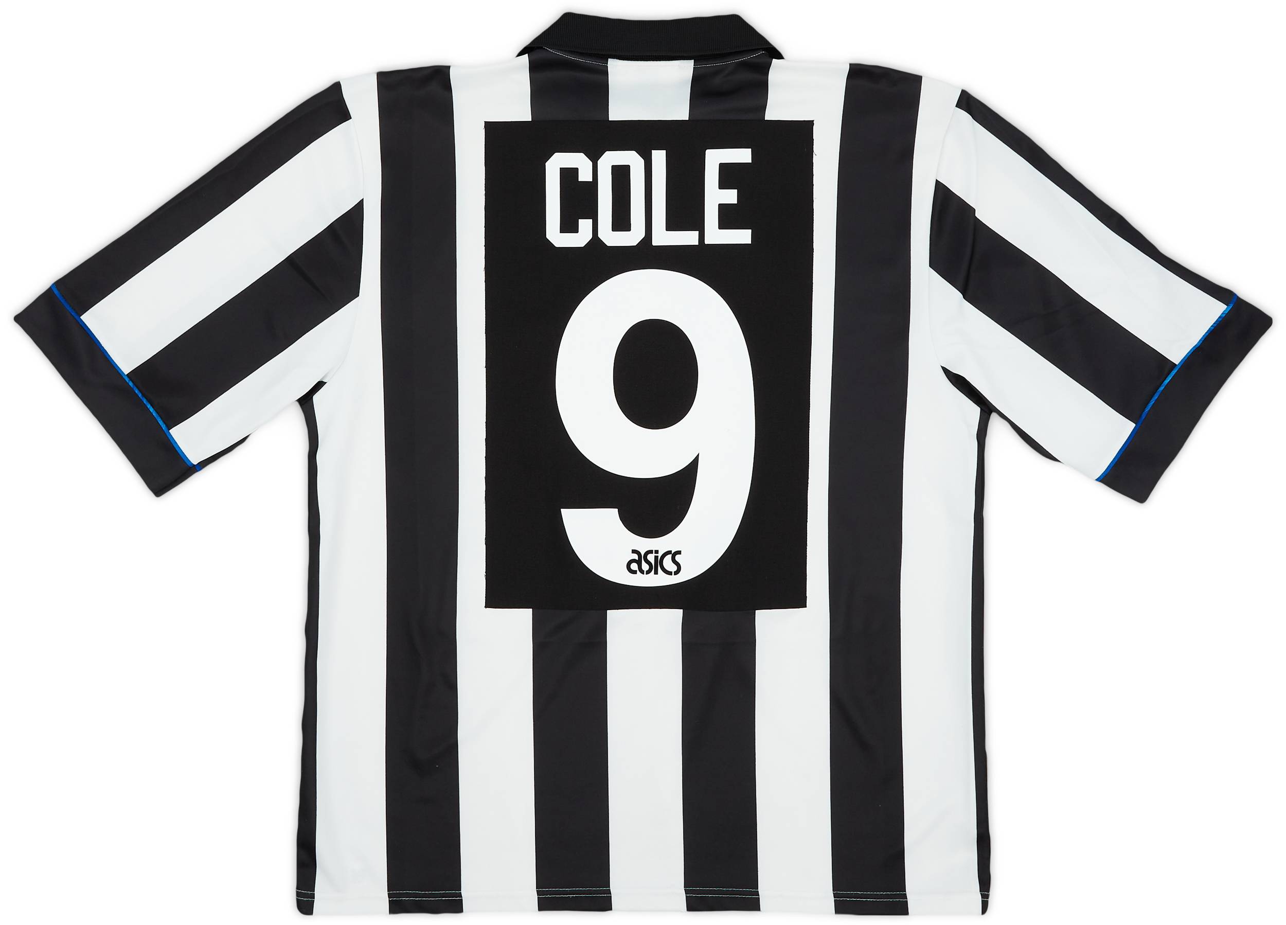 1993-95 Newcastle Home Shirt Cole #9 - 8/10 - (L)