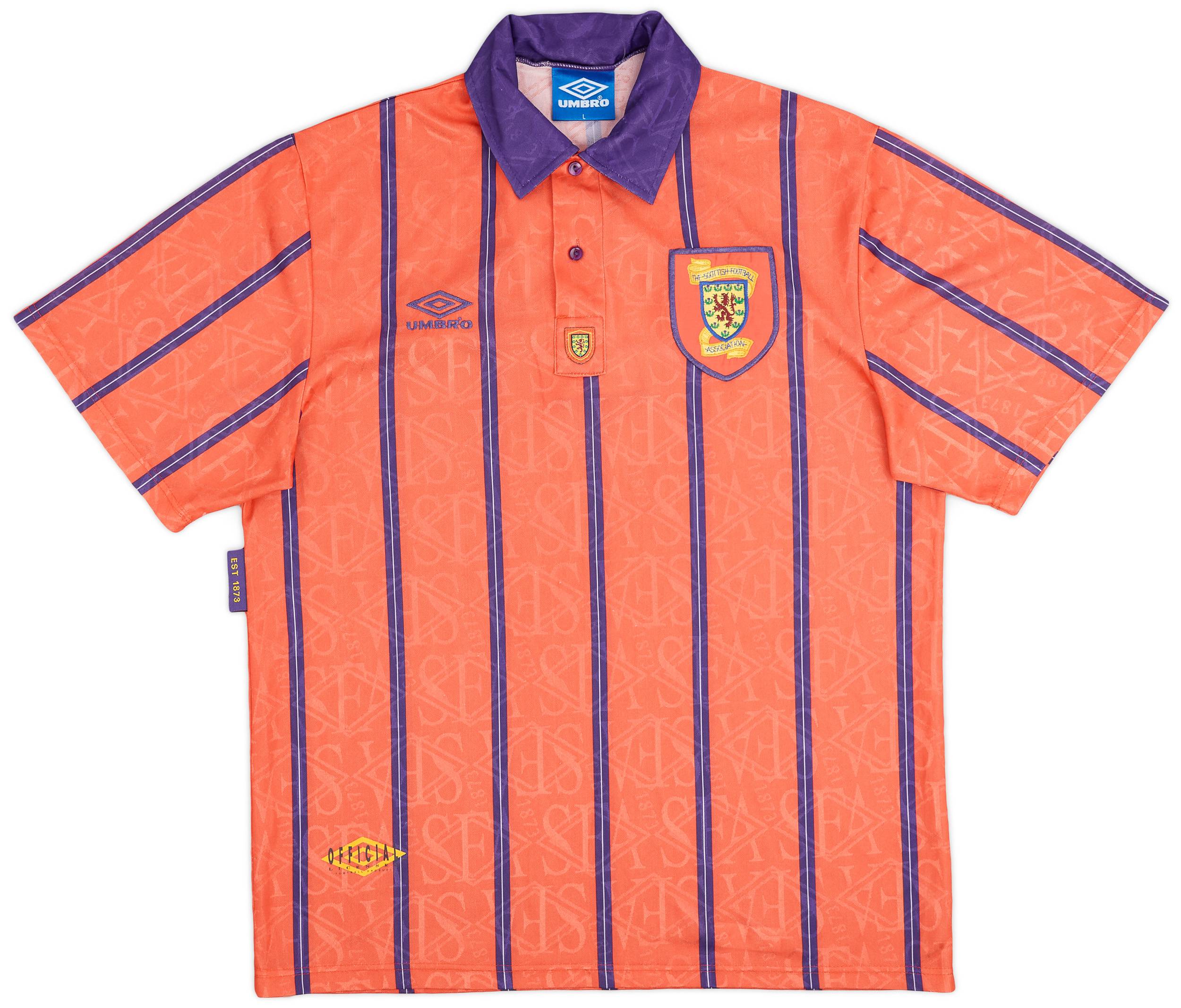 1993-95 Scotland Away Shirt - 9/10 - (L)
