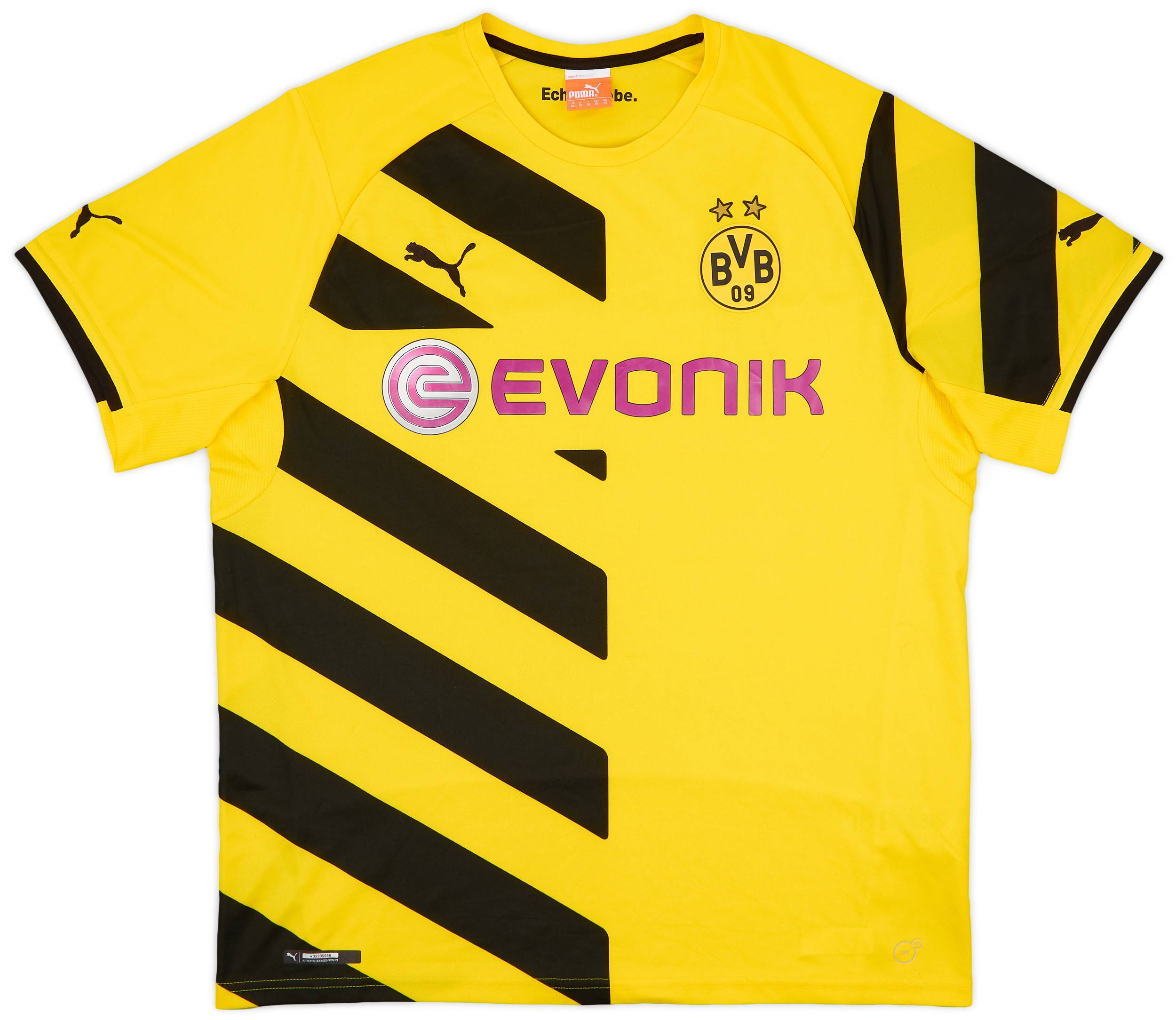2014-15 Borussia Dortmund Home Shirt - 8/10 - (XL)