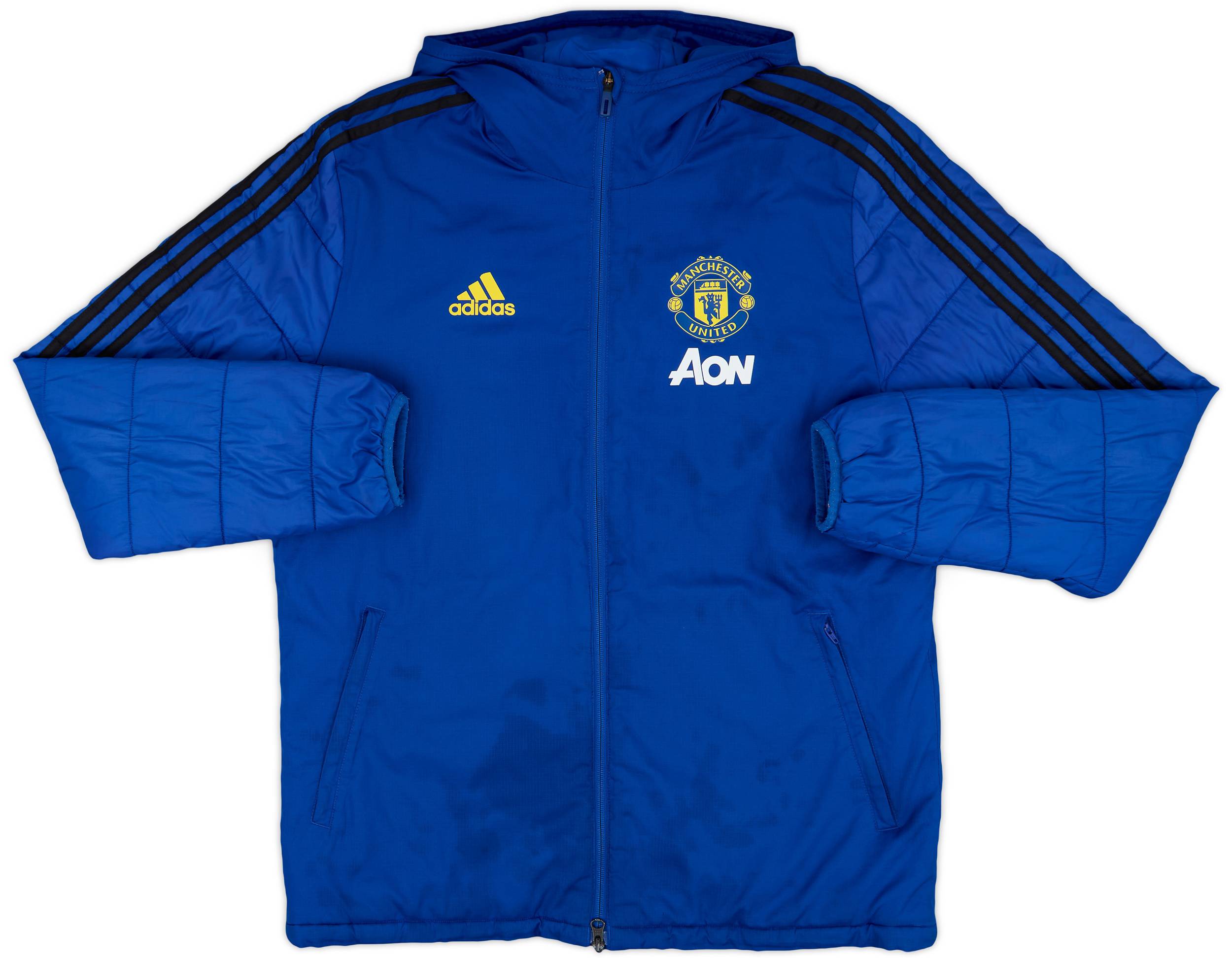 2019-20 Manchester United adidas Padded Bench Coat - 6/10 - (M)
