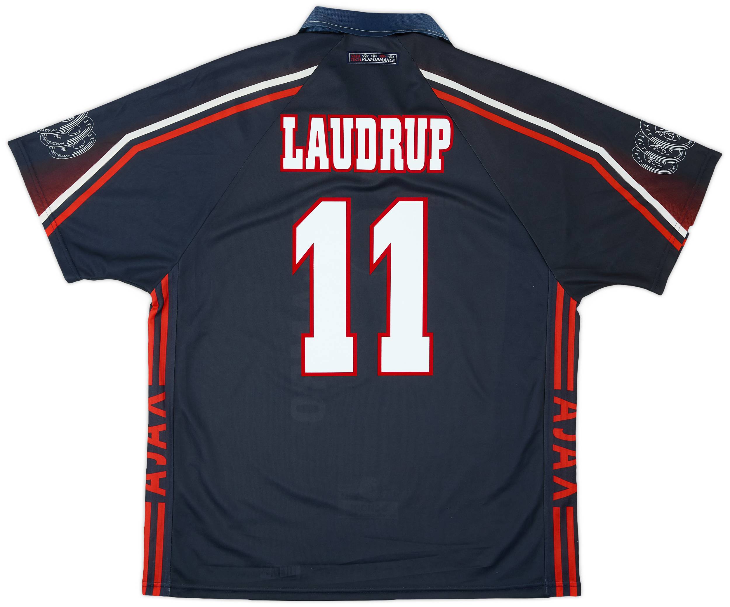 1997-98 Ajax Away Shirt Laudrup #11 - 9/10 - (XL)