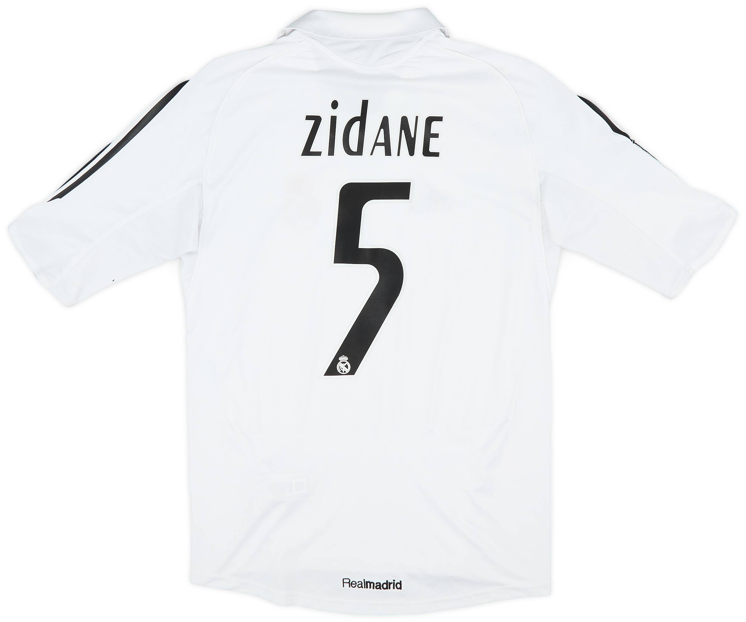 2005-06 Real Madrid Home Shirt Zidane #5 - 5/10 - (S)