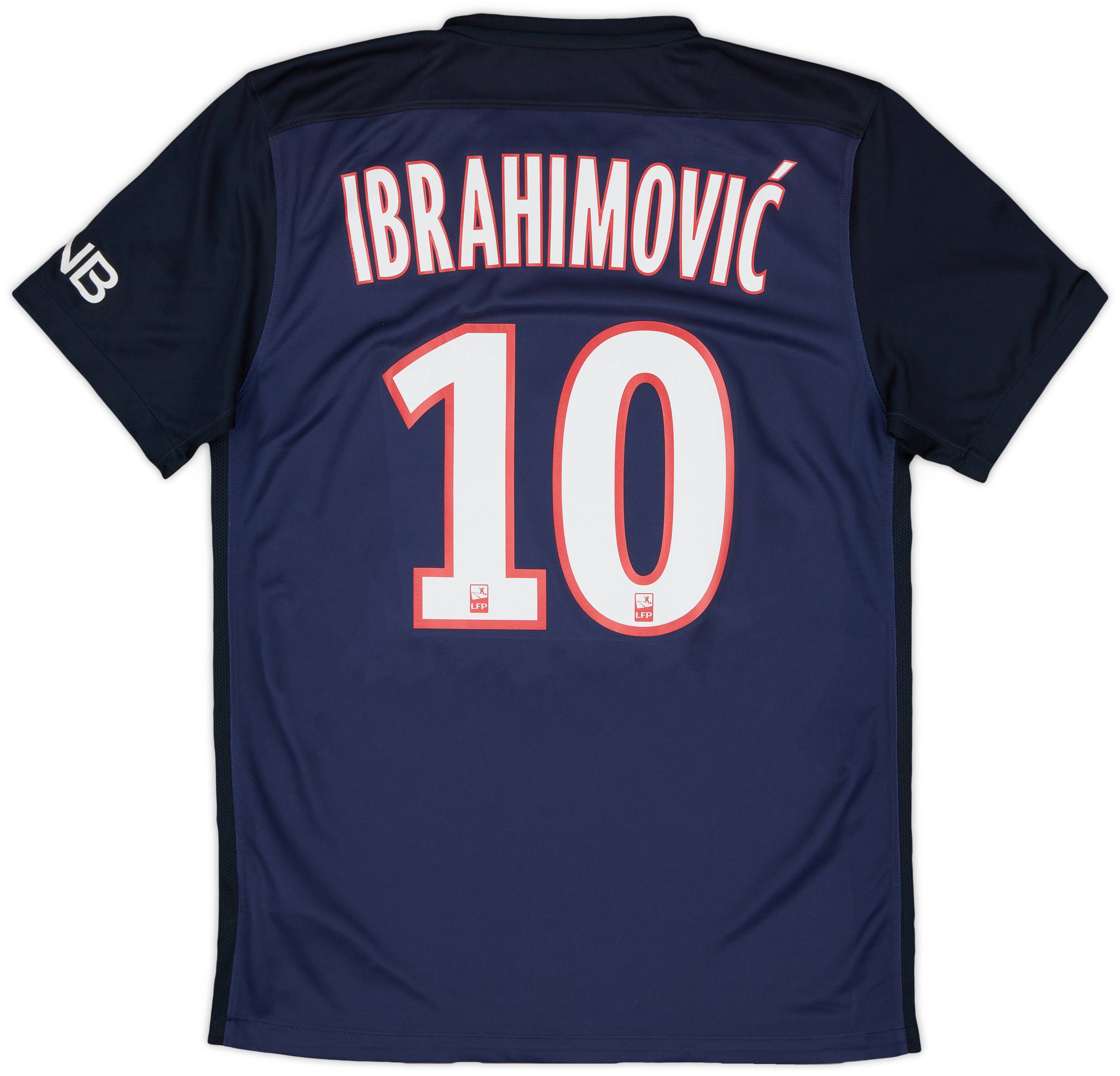 2015-16 Paris Saint-Germain Home Shirt Ibrahimovic #10 - 6/10 - (S)