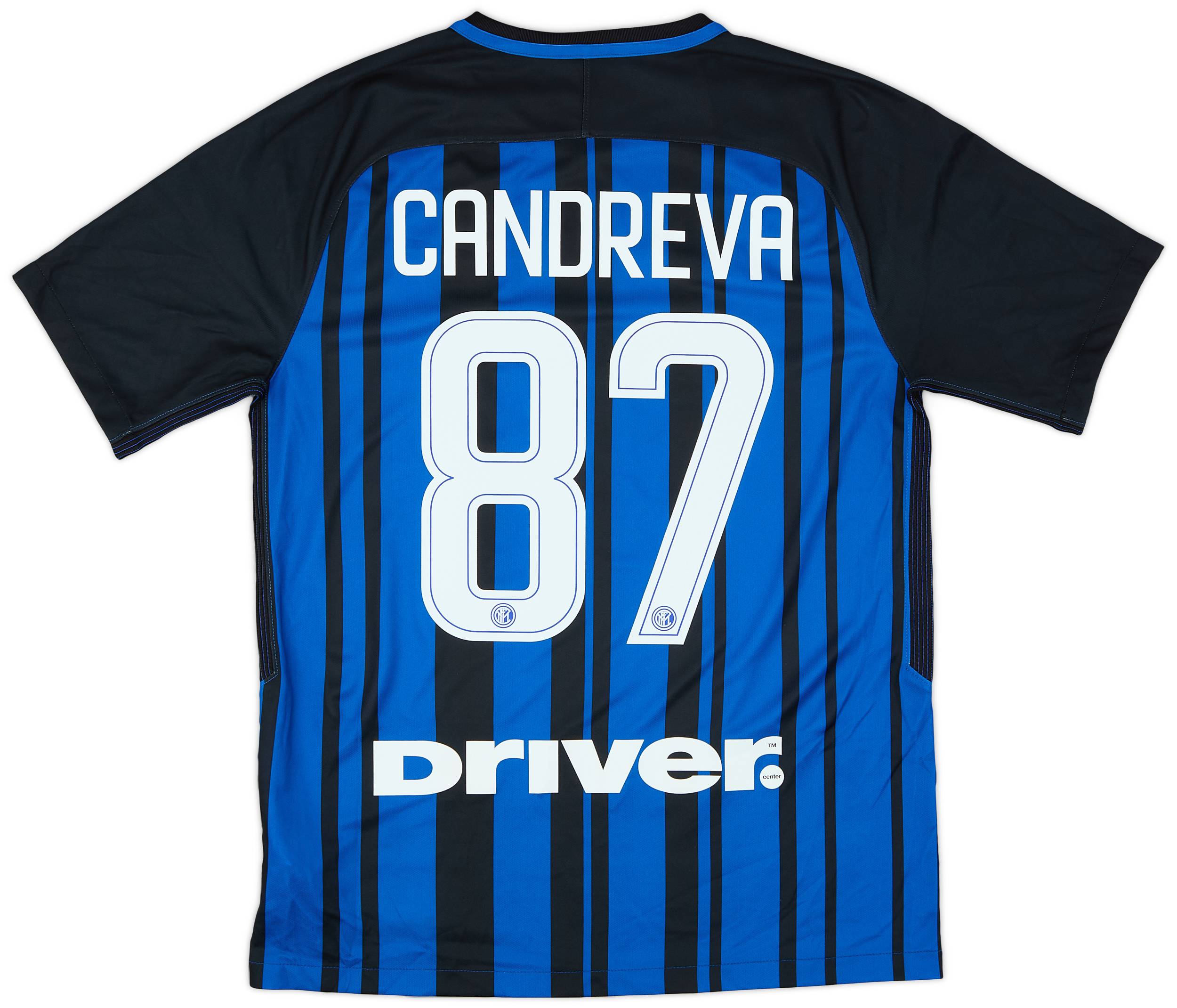 2017-18 Inter Milan Home Shirt Candreva #87 - 9/10 - (M)