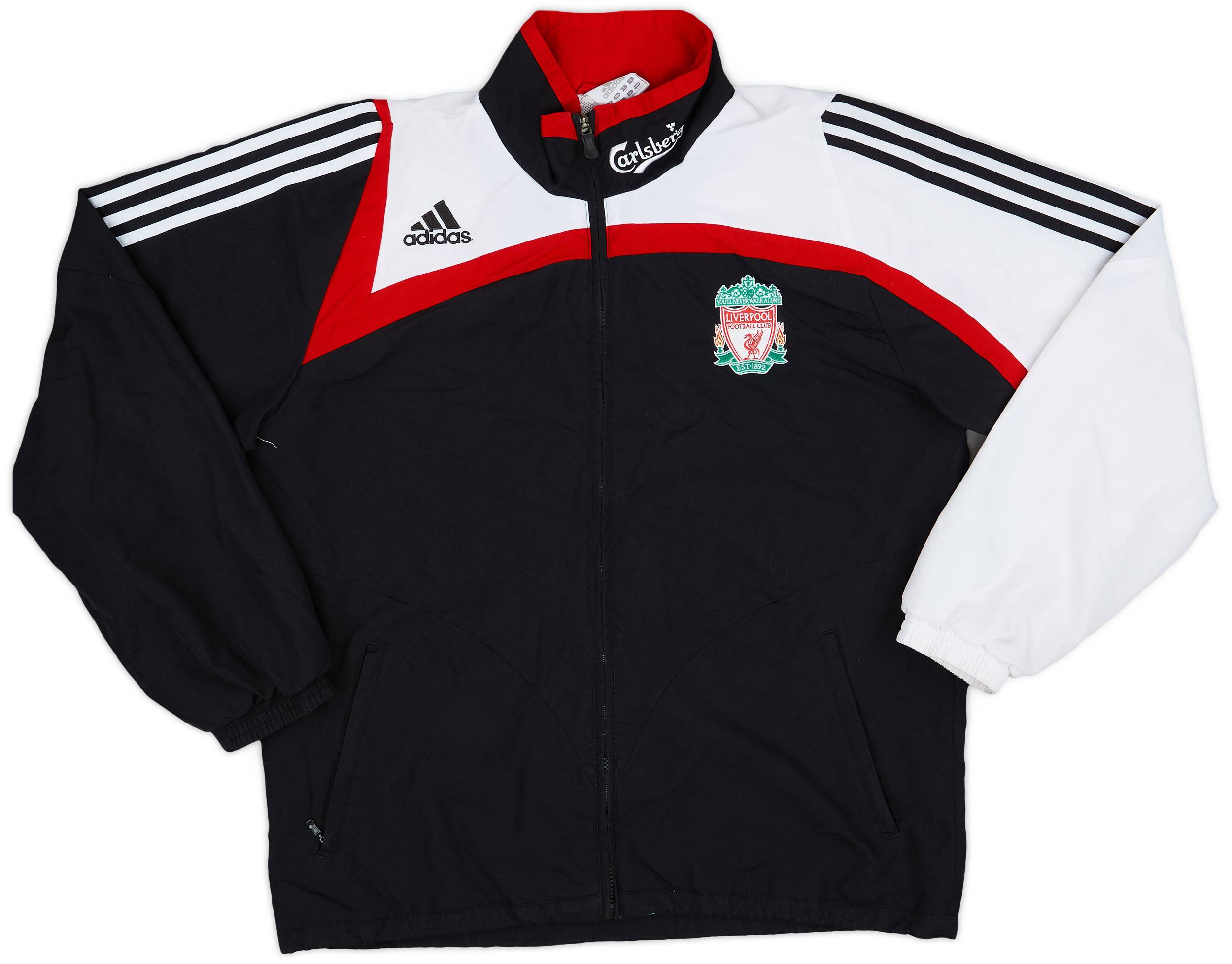 2007-08 Liverpool adidas Track Jacket - 8/10 - (L/XL)