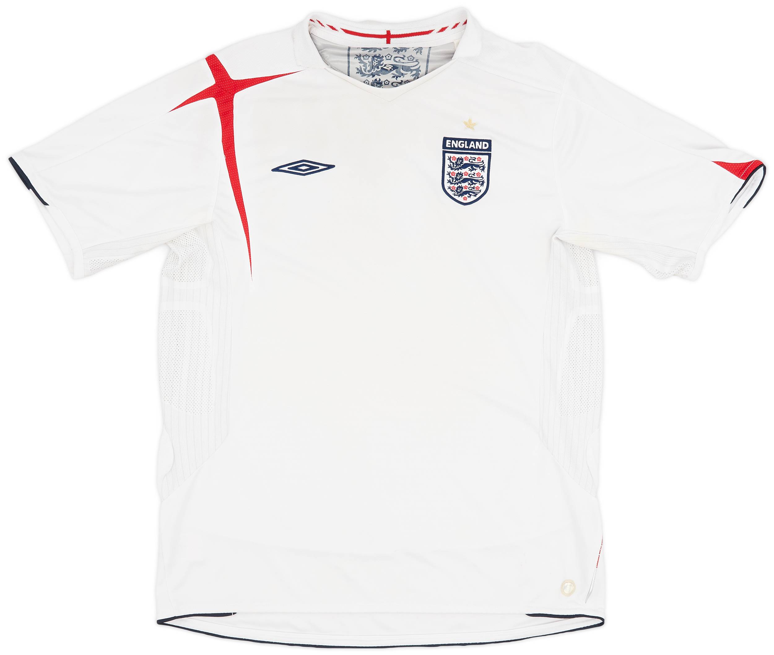 2005-07 England Home Shirt - 5/10 - (L)