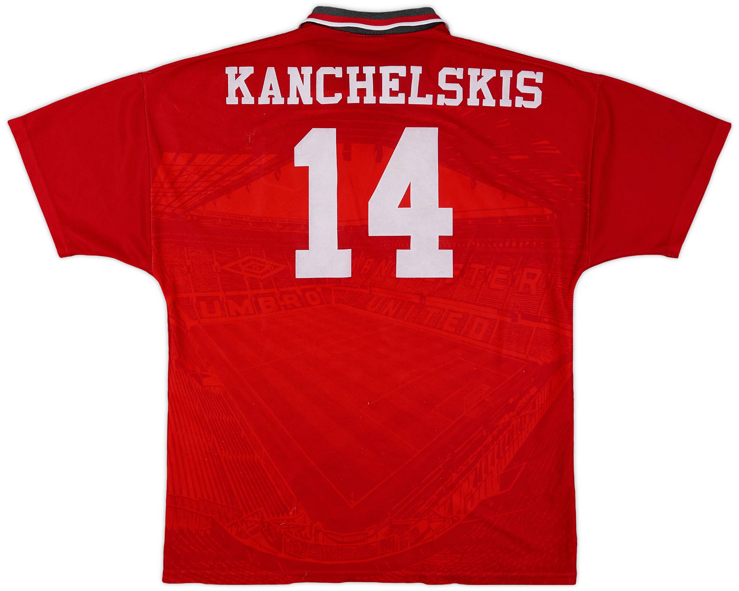 1994-96 Manchester United Home Shirt Kanchelskis #14 - 5/10 - (L)
