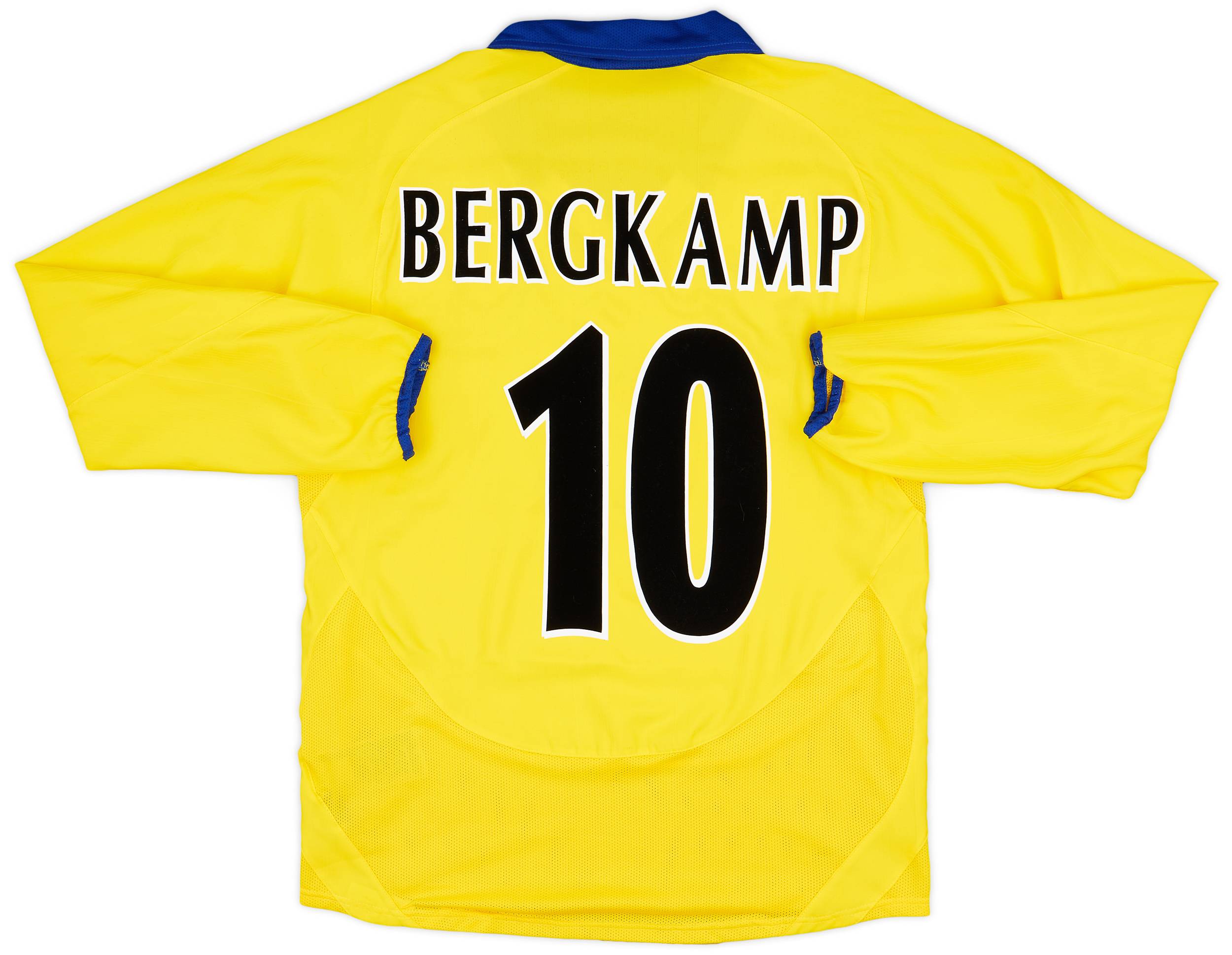 2003-05 Arsenal Away L/S Shirt Bergkamp #10 - 9/10 - (S)