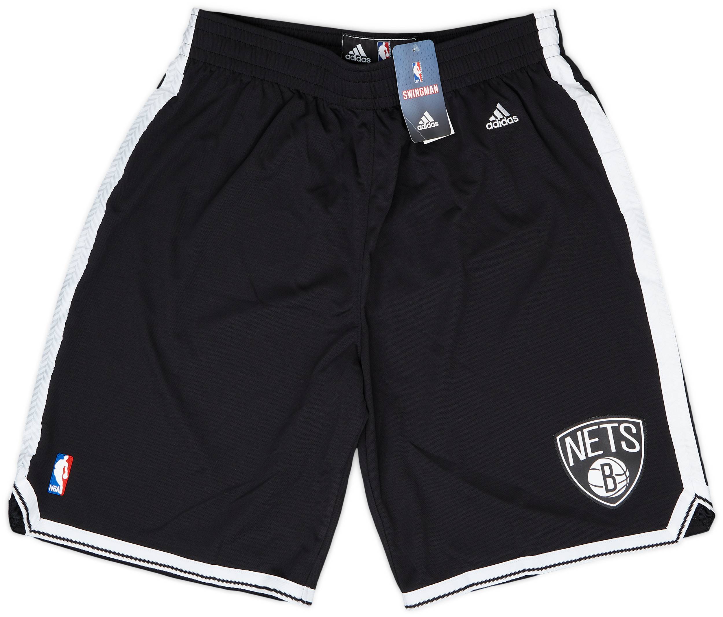 2012-14 Brooklyn Nets adidas Swingman Away Shorts (XL)