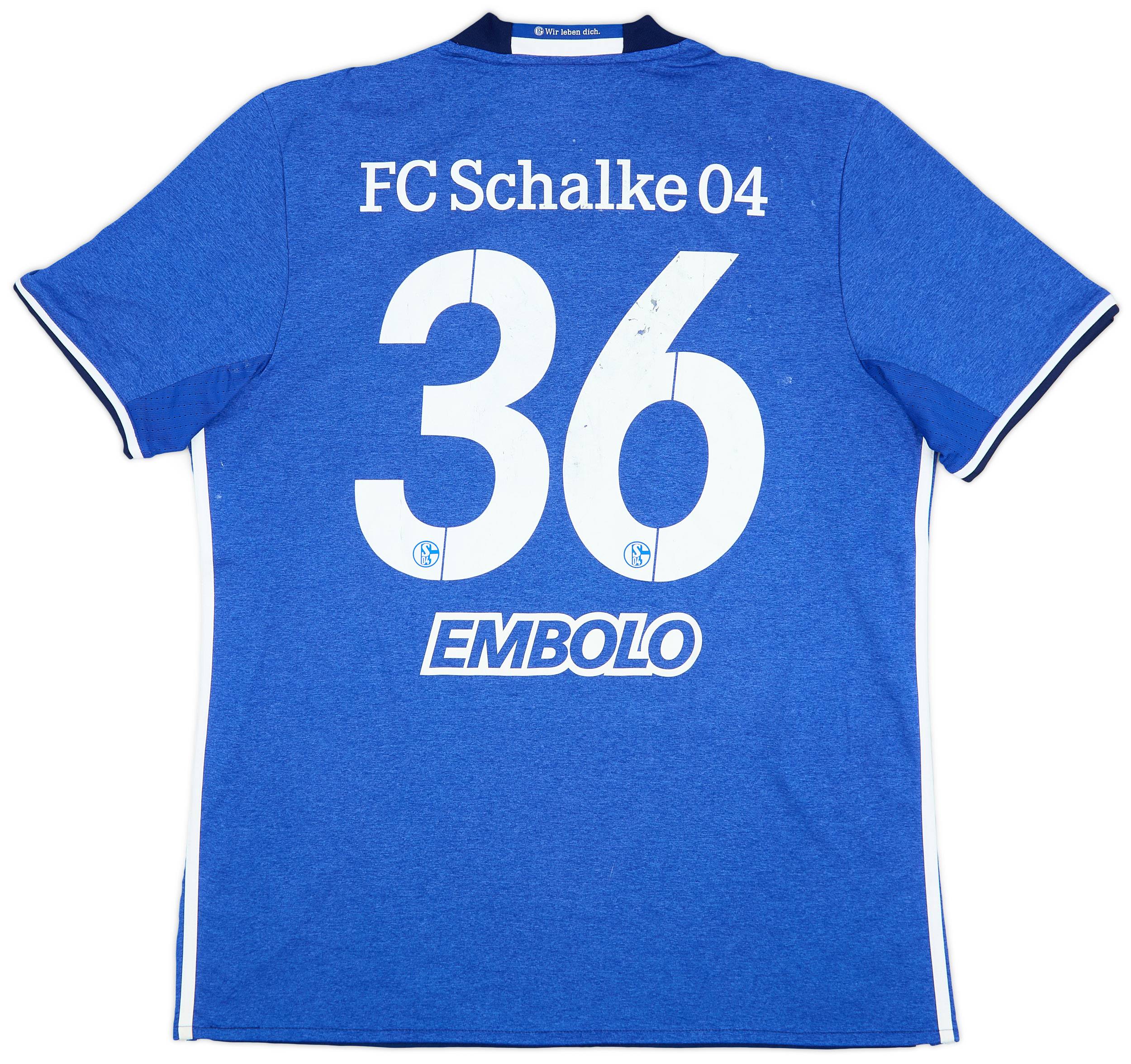 2016-18 Schalke Home Shirt Embolo #36 - 6/10 - (L)