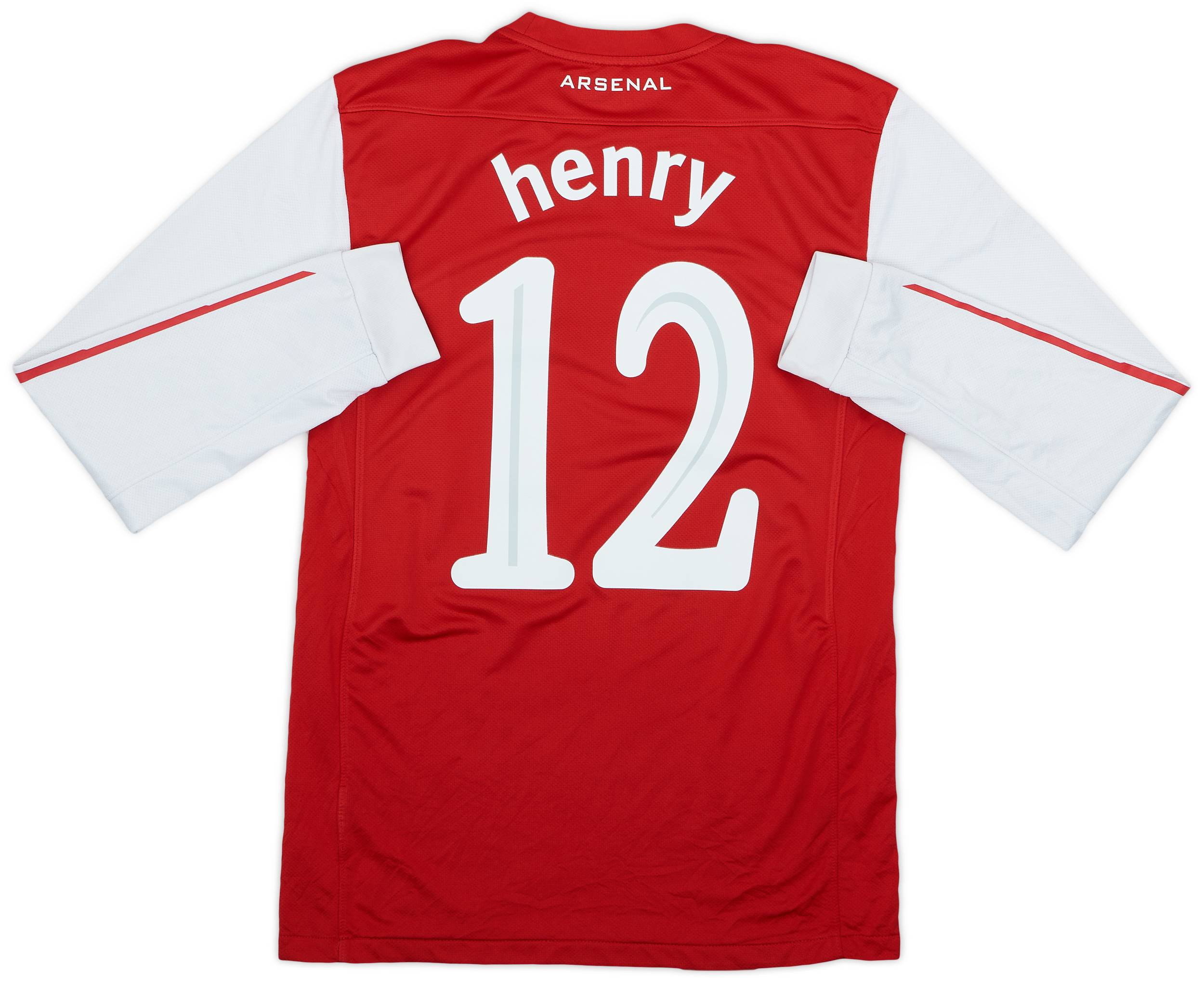 2011-12 Arsenal Home L/S Shirt Henry #12 - 8/10 - (S)