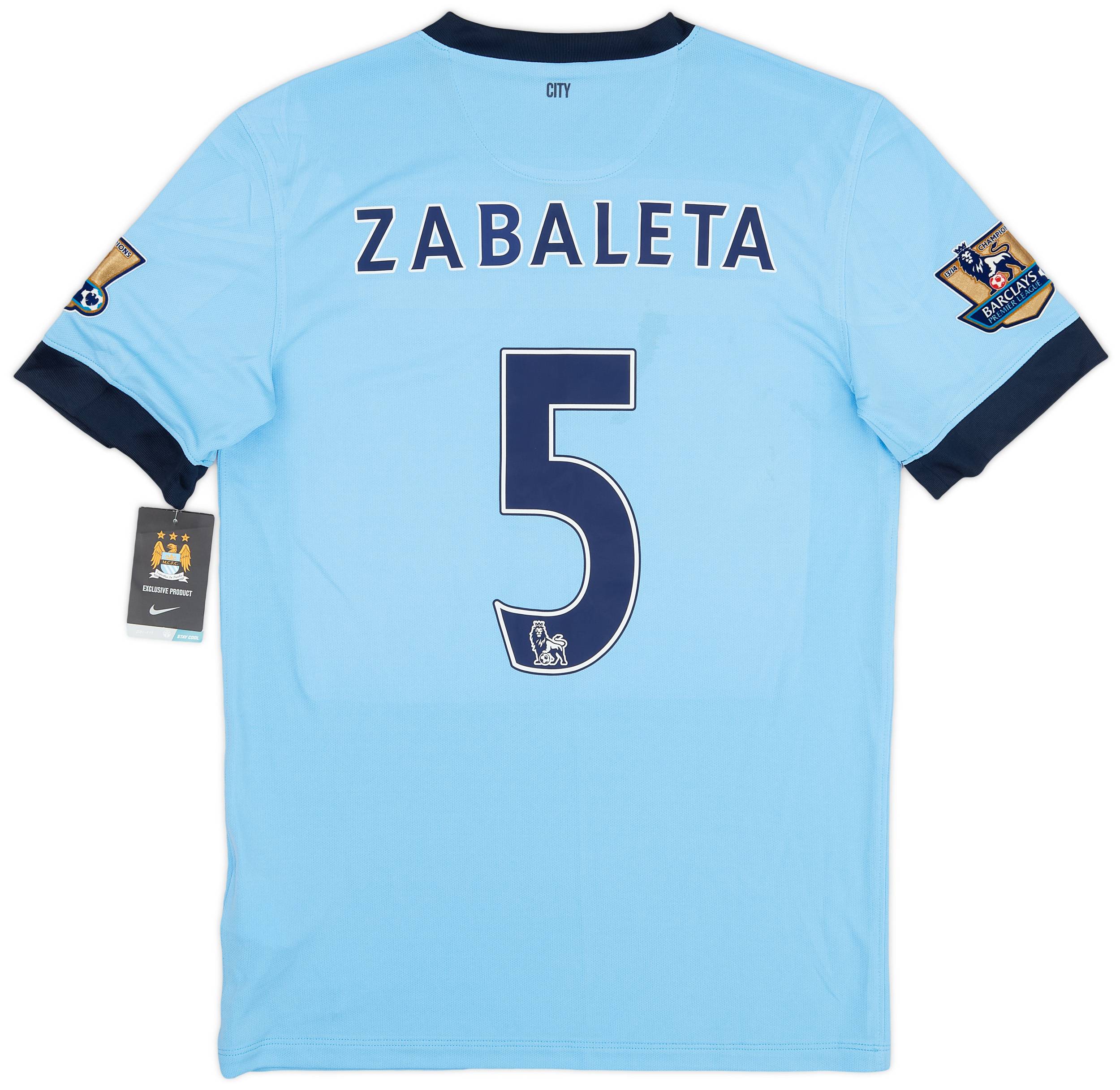 2014-15 Manchester City Home Shirt Zabaleta #5 (S)