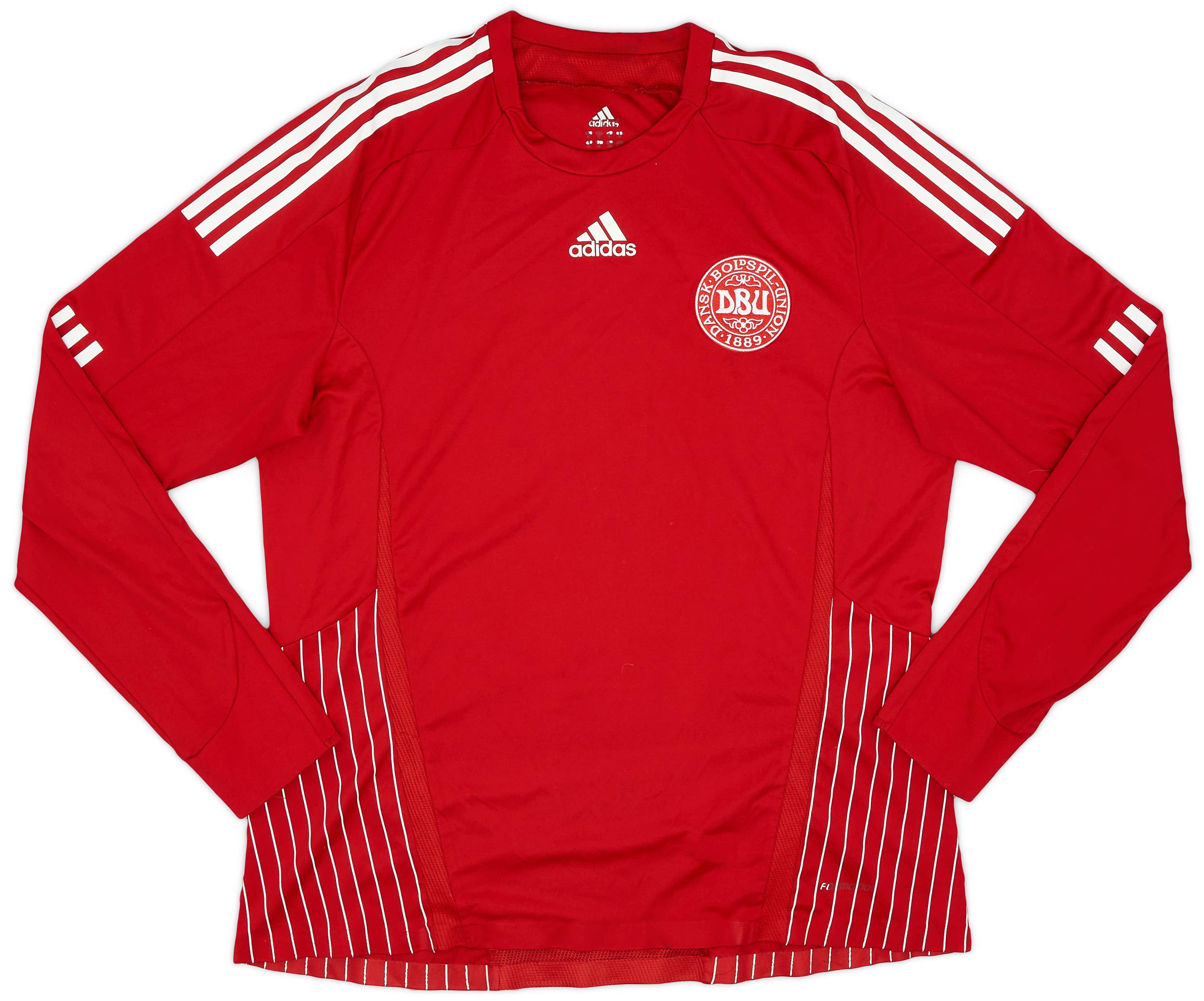 2007-10 Denmark Player Issue Home L/S Shirt - 9/10 - (XL)