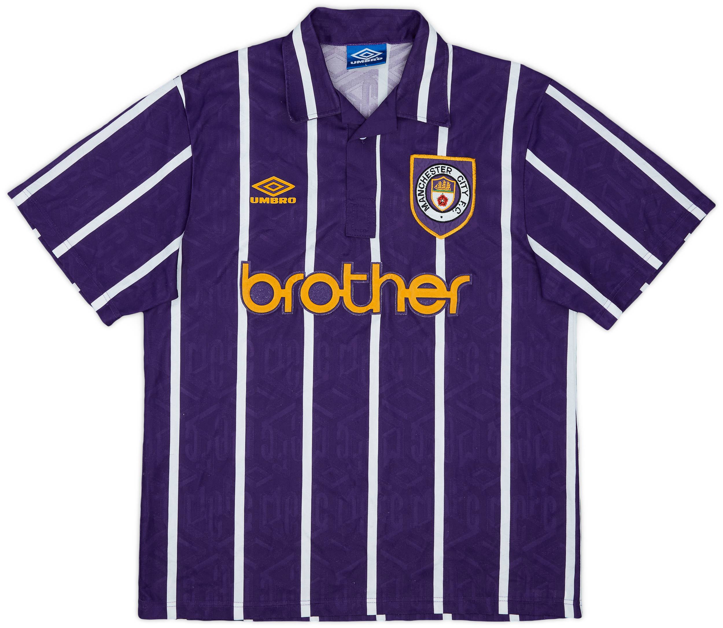 1993-94 Manchester City Away Shirt - 9/10 - (L)