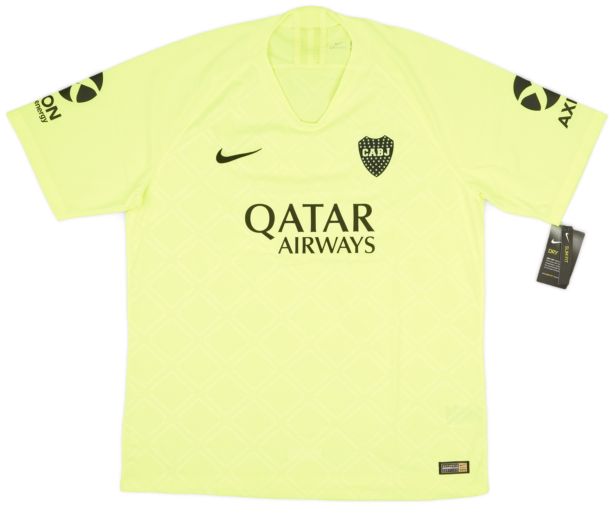 2018 19 Boca Juniors Authentic Third Shirt XL