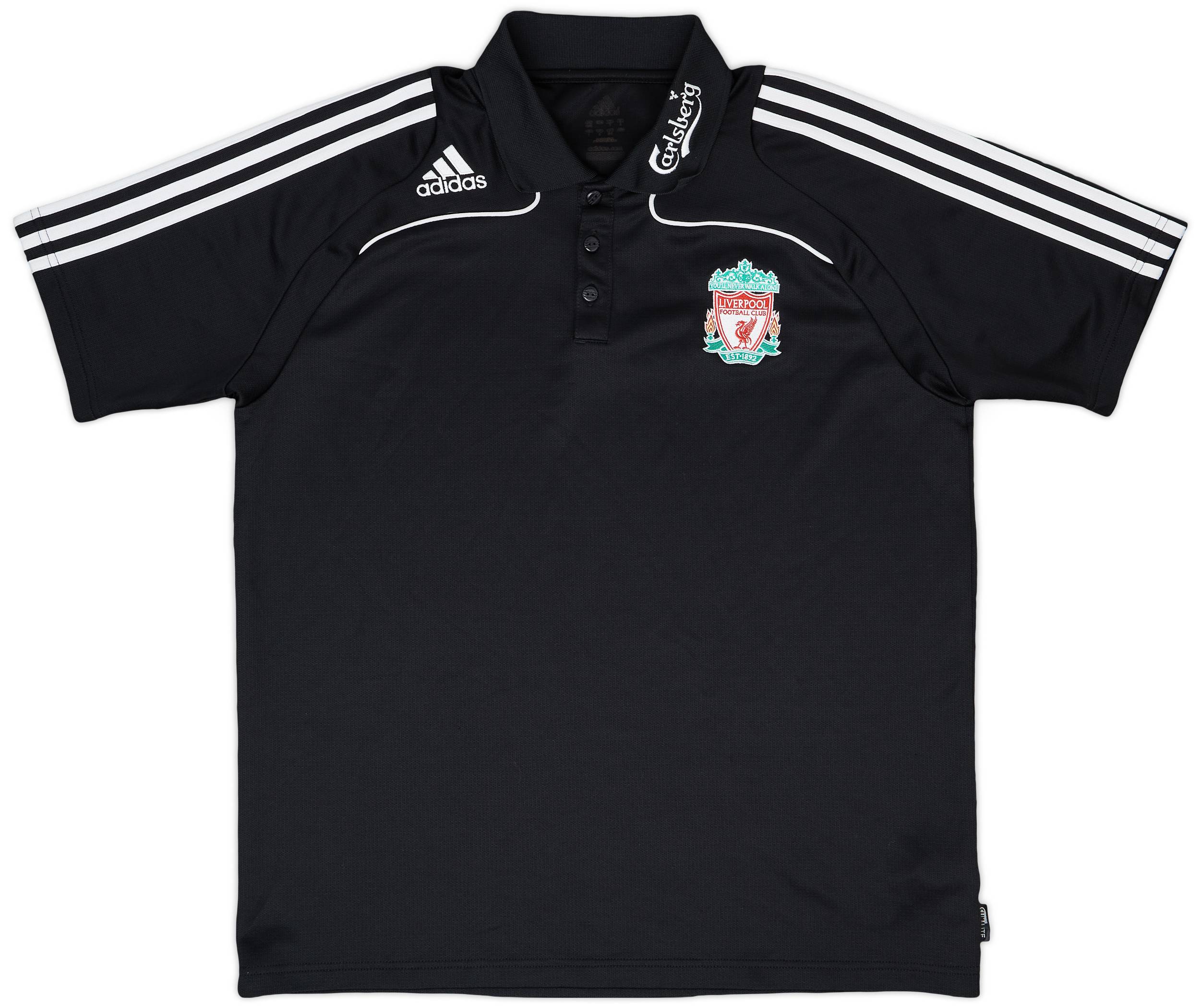 2008-09 Liverpool adidas Polo Shirt - 9/10 - (L)