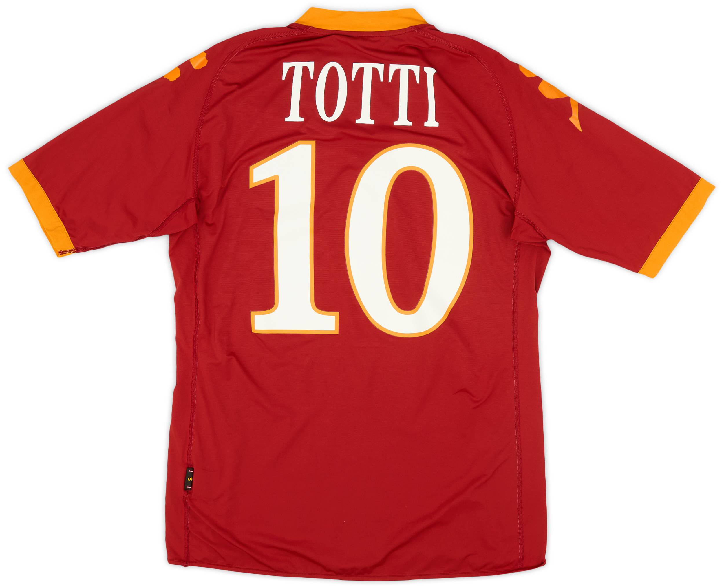 2009-10 Roma Home Shirt Totti #10 - 7/10 - (S)