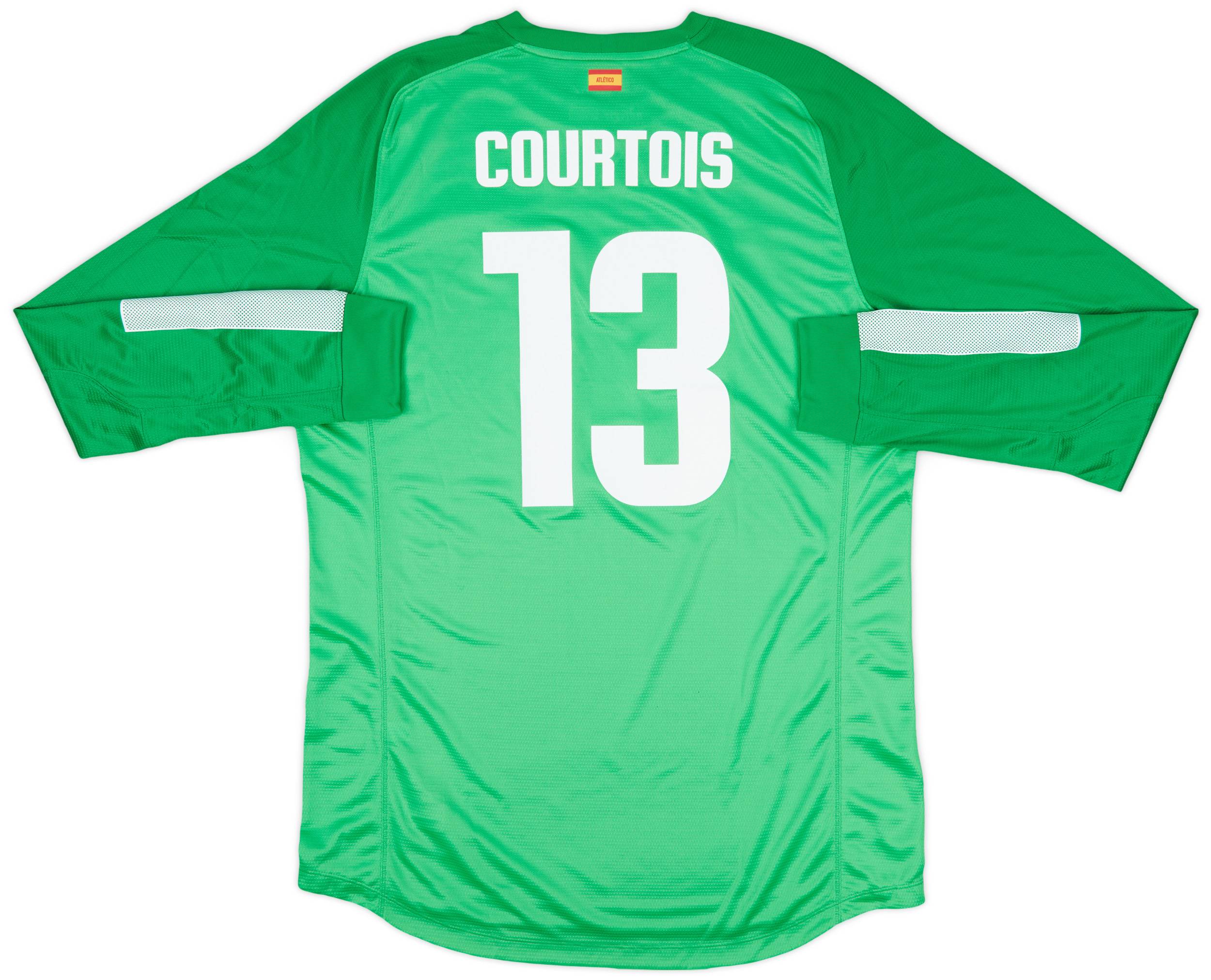 2013-14 Atletico Madrid Player Issue GK Shirt Courtois #13 - 10/10 - (XL)