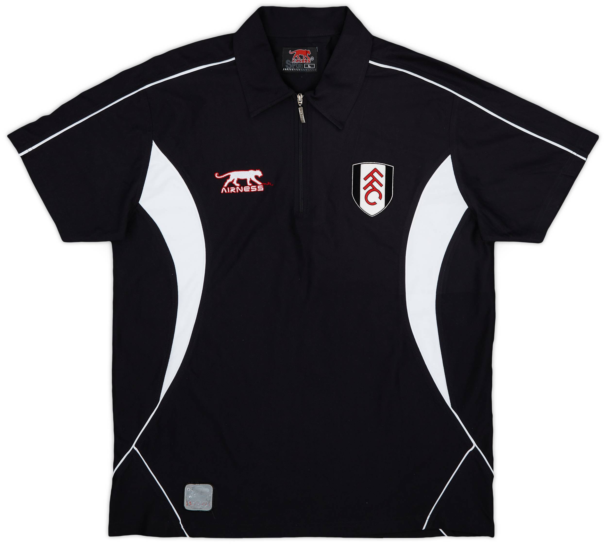 2006-07 Fulham Airness 1/4 Zip Polo Shirt - 8/10 - (L)