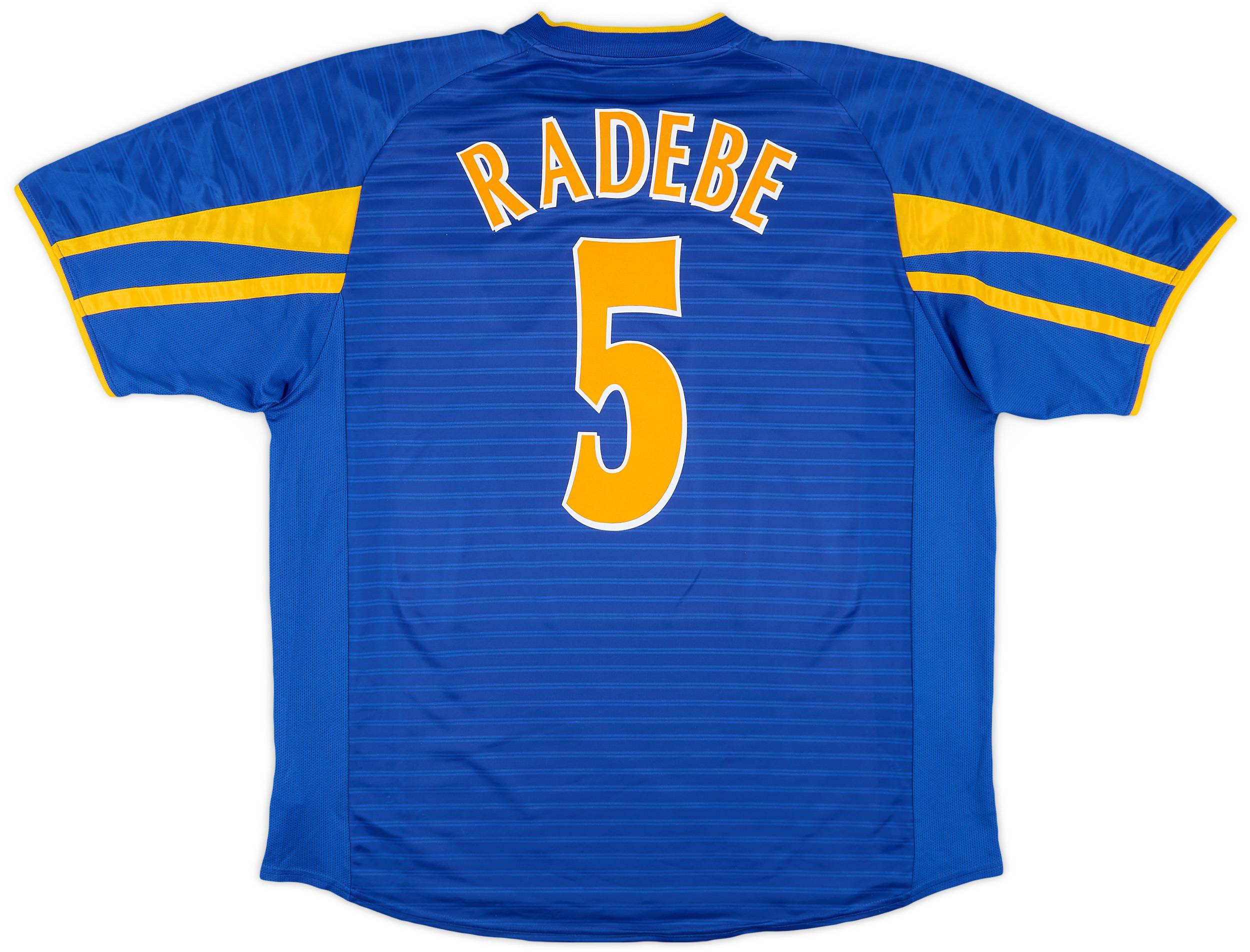 2001-03 Leeds United Away Shirt Radebe #5 - 7/10 - (XXL)