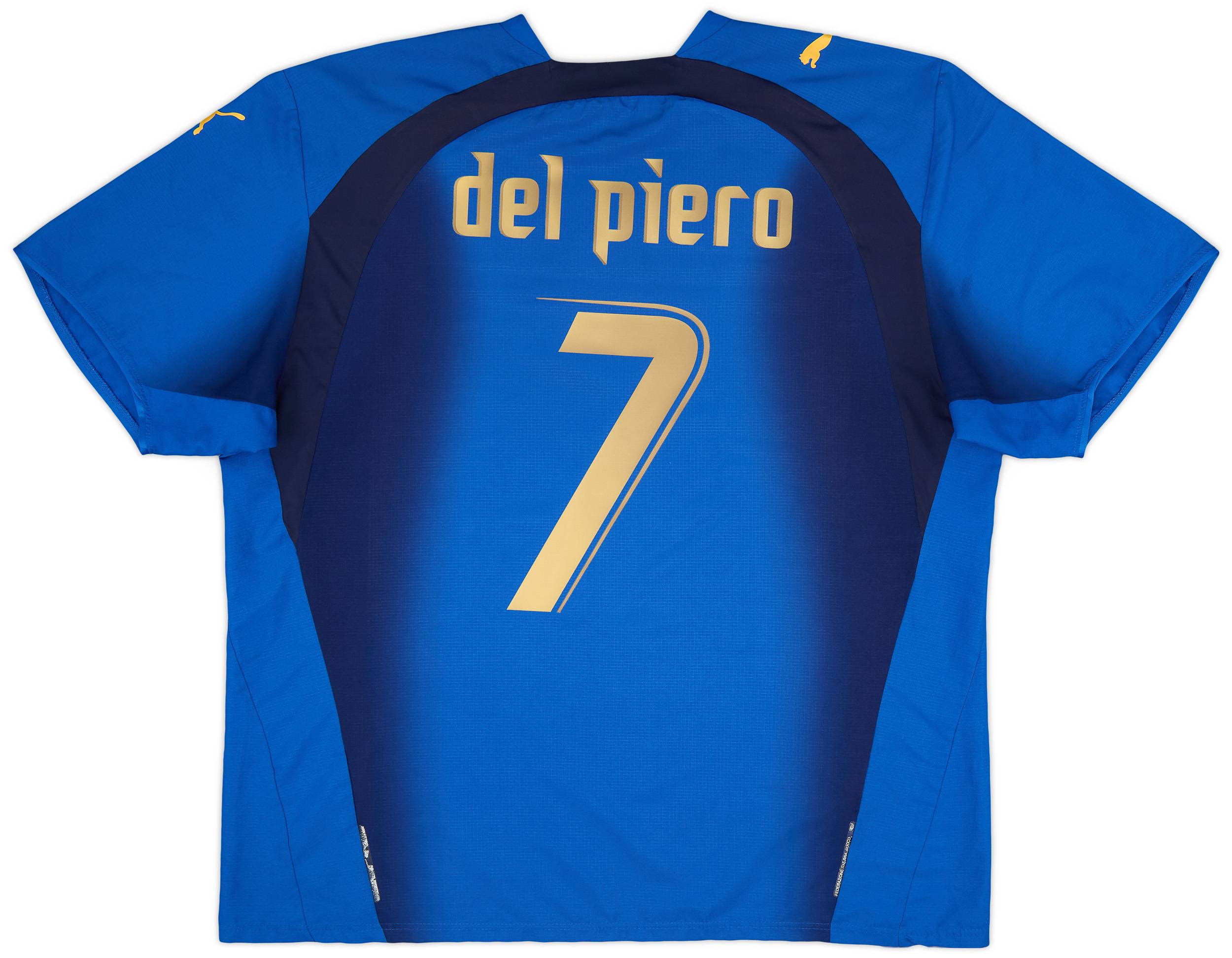 2006 Italy Home Shirt Del Piero #7 - 6/10 - (XXL)
