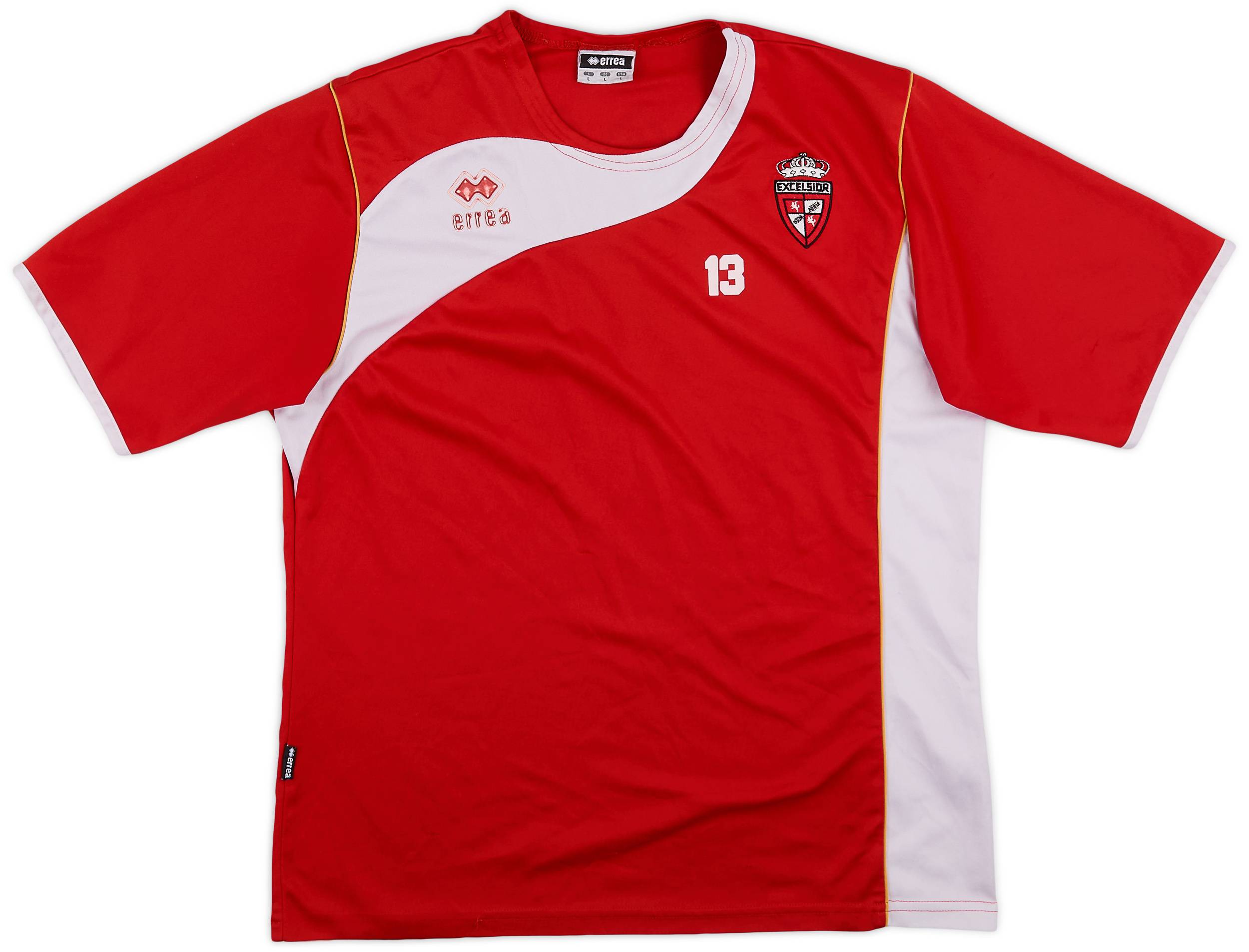 2008-10 Royal Excel Mouscron Player Issue Errea Training Shirt #13 - 4/10 - (L)