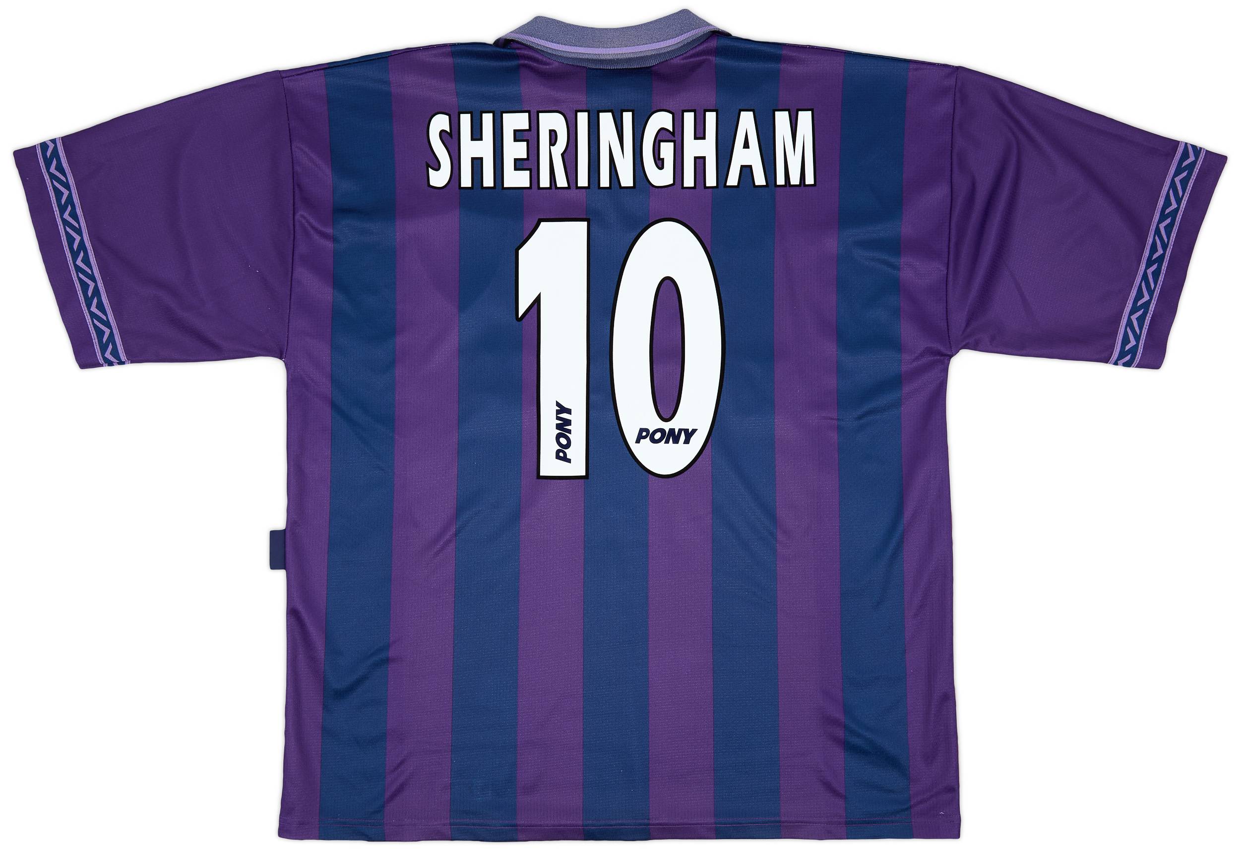 1995-97 Tottenham Away Shirt Sheringham #10 - 7/10 - (XL)