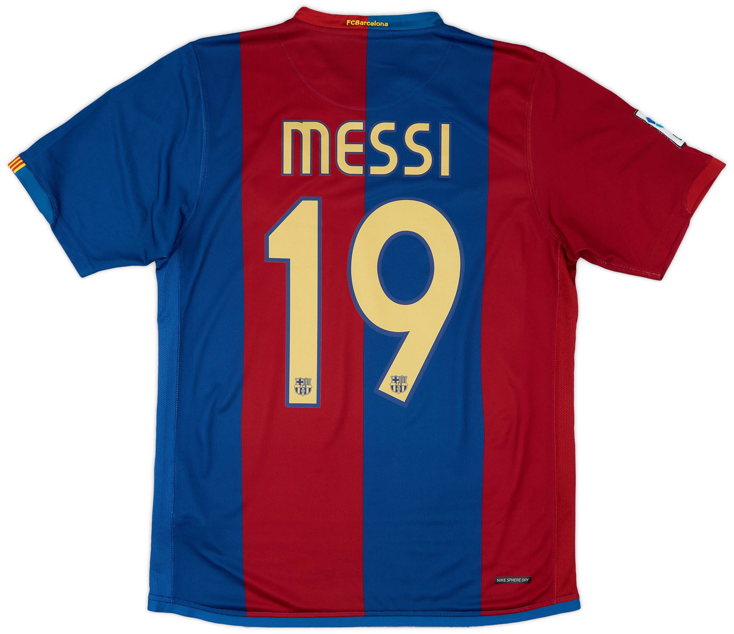 2006-07 Barcelona Home Shirt Messi #19 - 8/10 - (M)